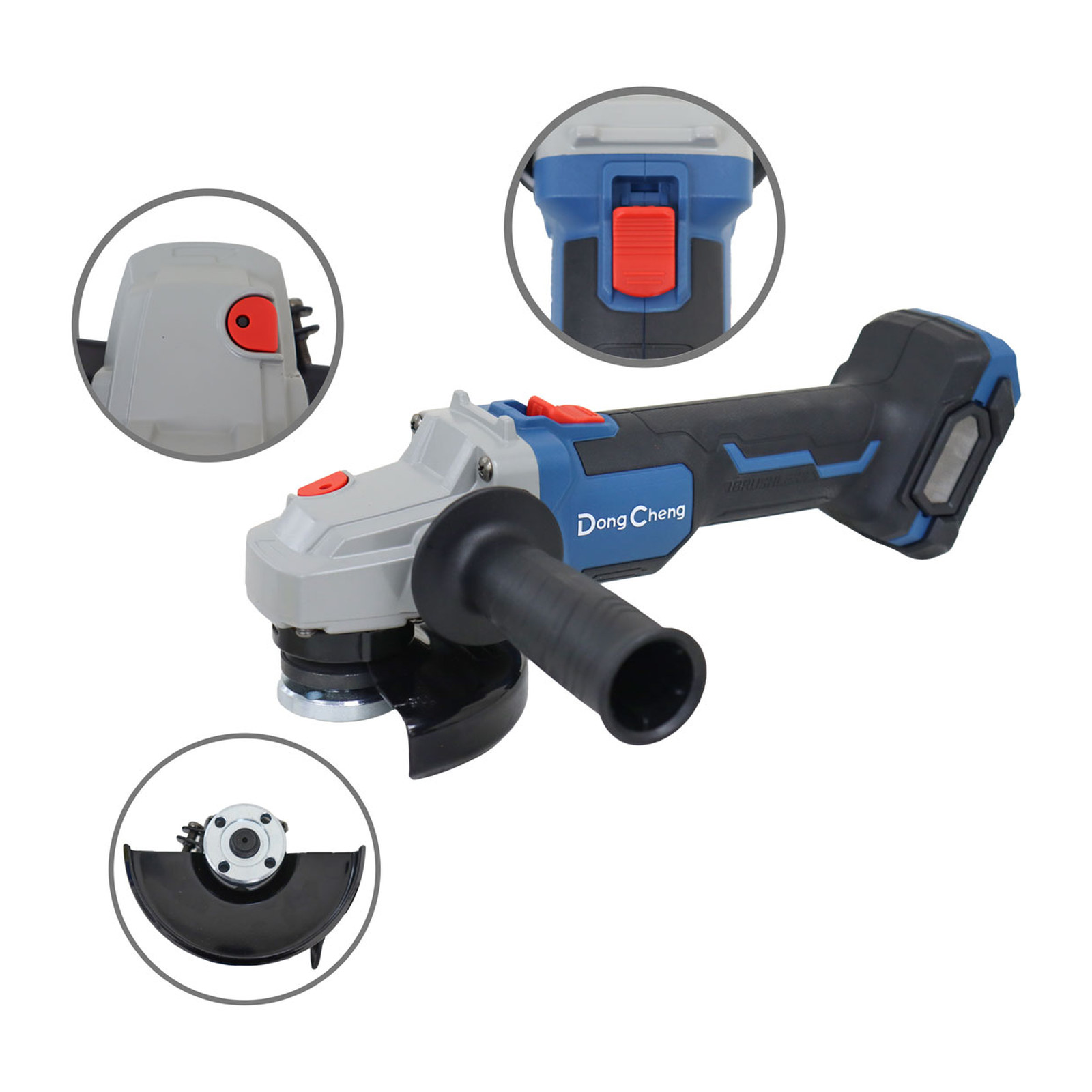 ESMERILADORA ANGULAR INALAMBRICA SIN CARBONES 20V MAX 4-1/2" x 5/8"-11 8500 RPM (SIN BATERIA) - Imagen 3