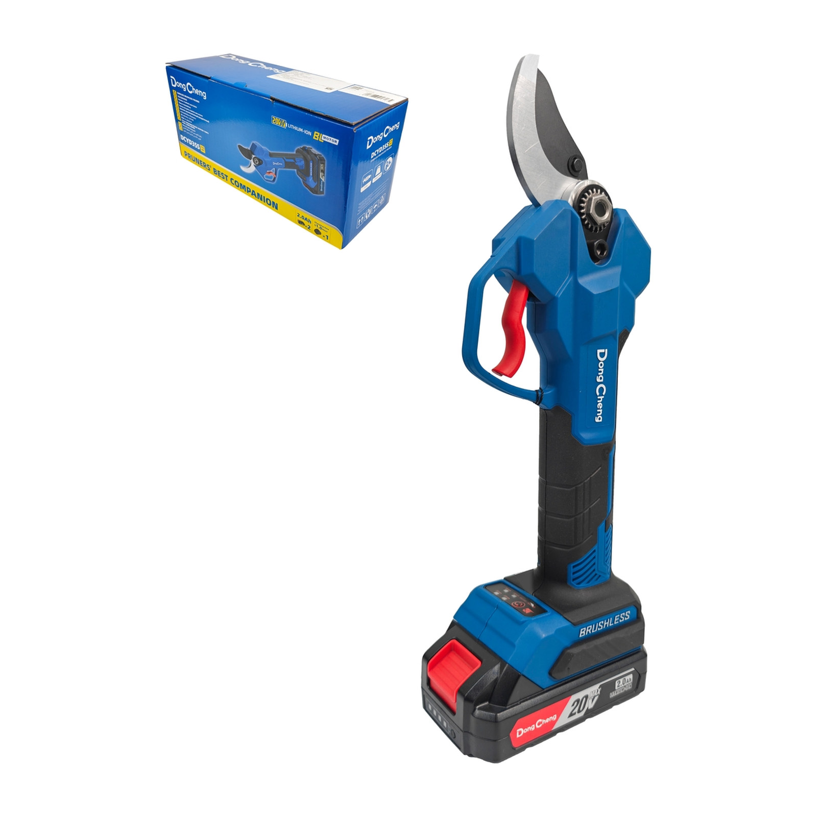 TIJERA PODADORA INALÁMBRICA BRUSHLESS 20V MAX 35 MM – KIT CON 1 BATERÍA 2.0AH