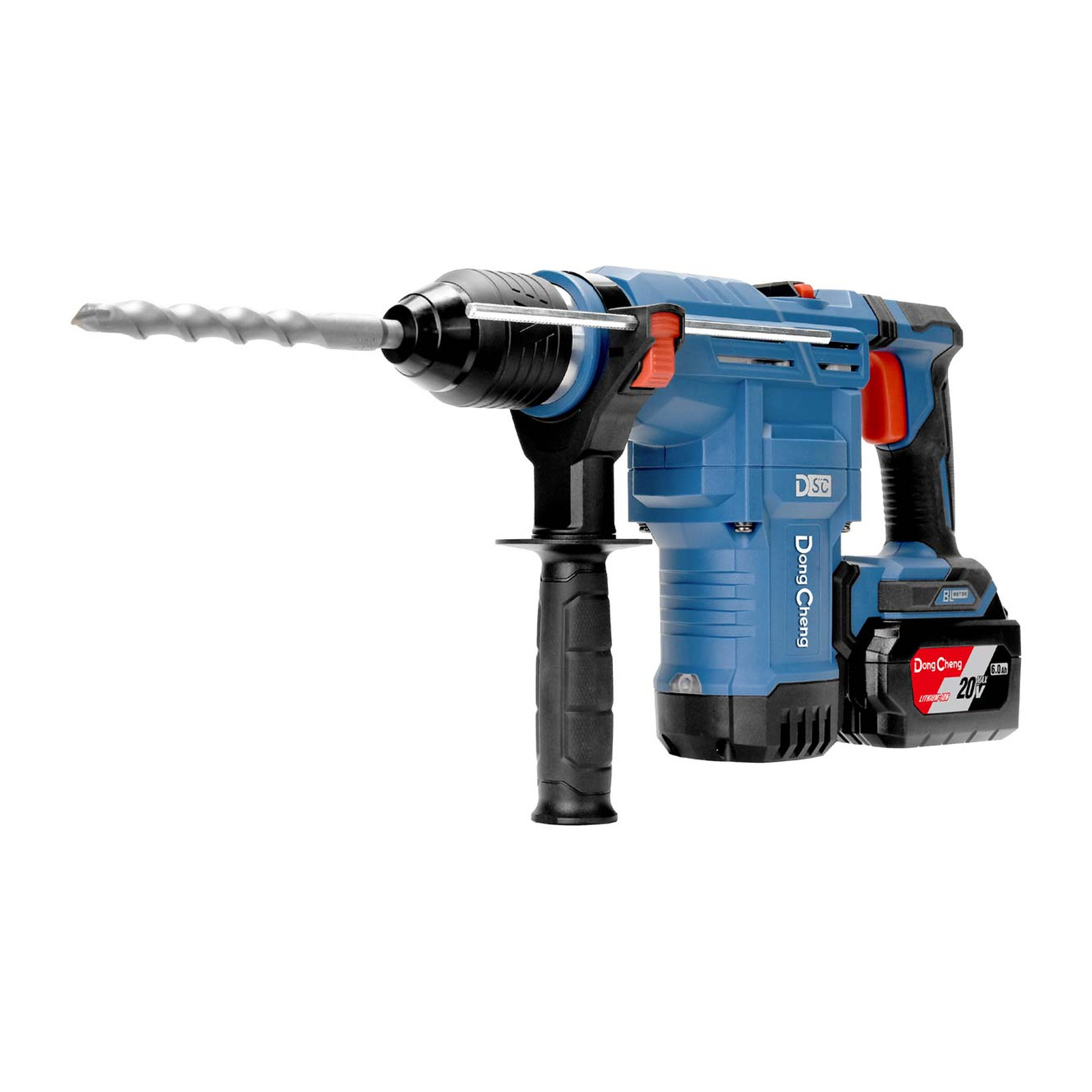 Rotomartillo Inalámbrico Sin Carbones DONGCHENG 20V Máx / 6.0 Ah × 2 | 1/2" | 1,150 RPM | 4,400 IPM