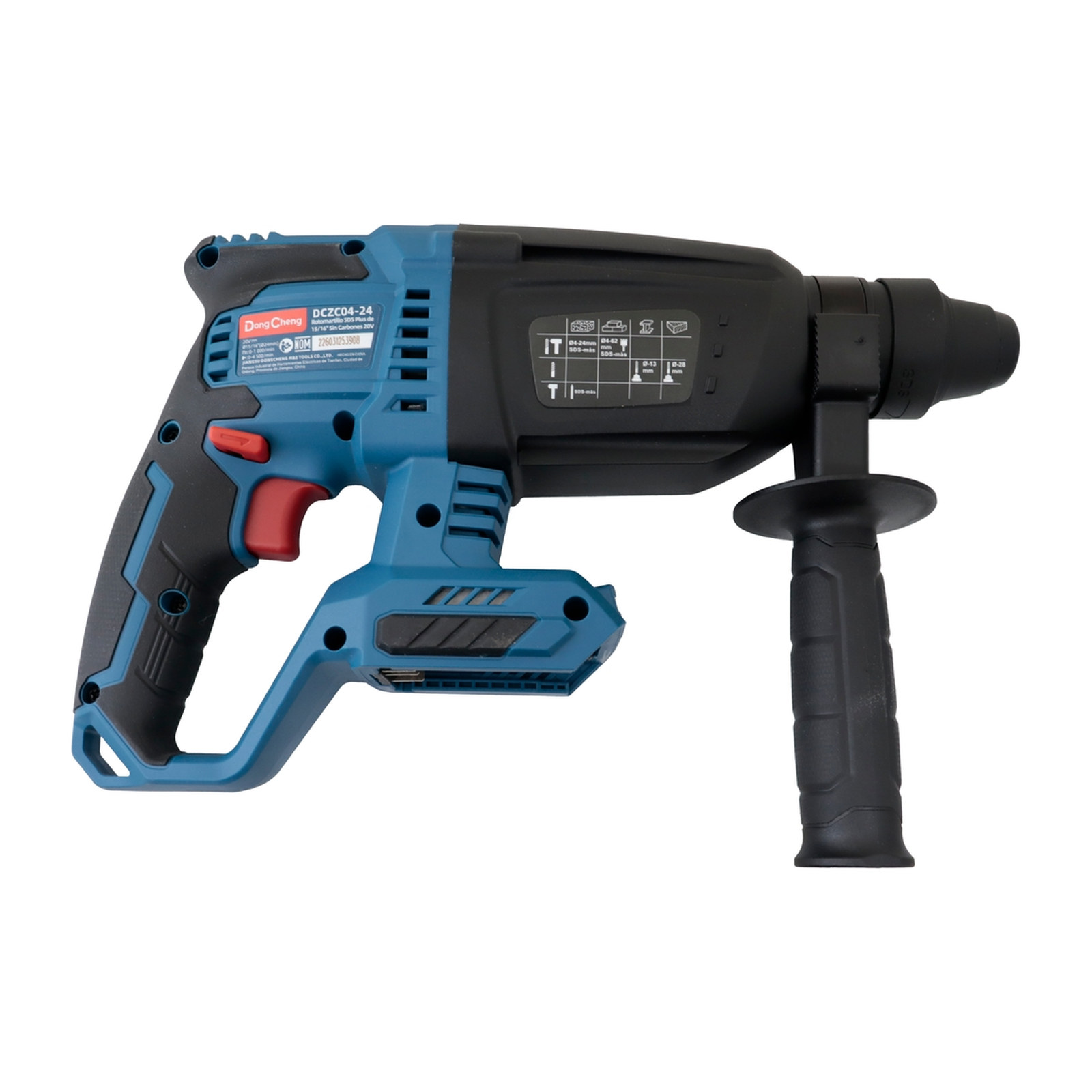 ROTOMARTILLO SDS PLUS INALAMBRICO SIN CARBONES 20V MAX 1000 RPM 4500 IPM (SIN BATERIA) - Imagen 2