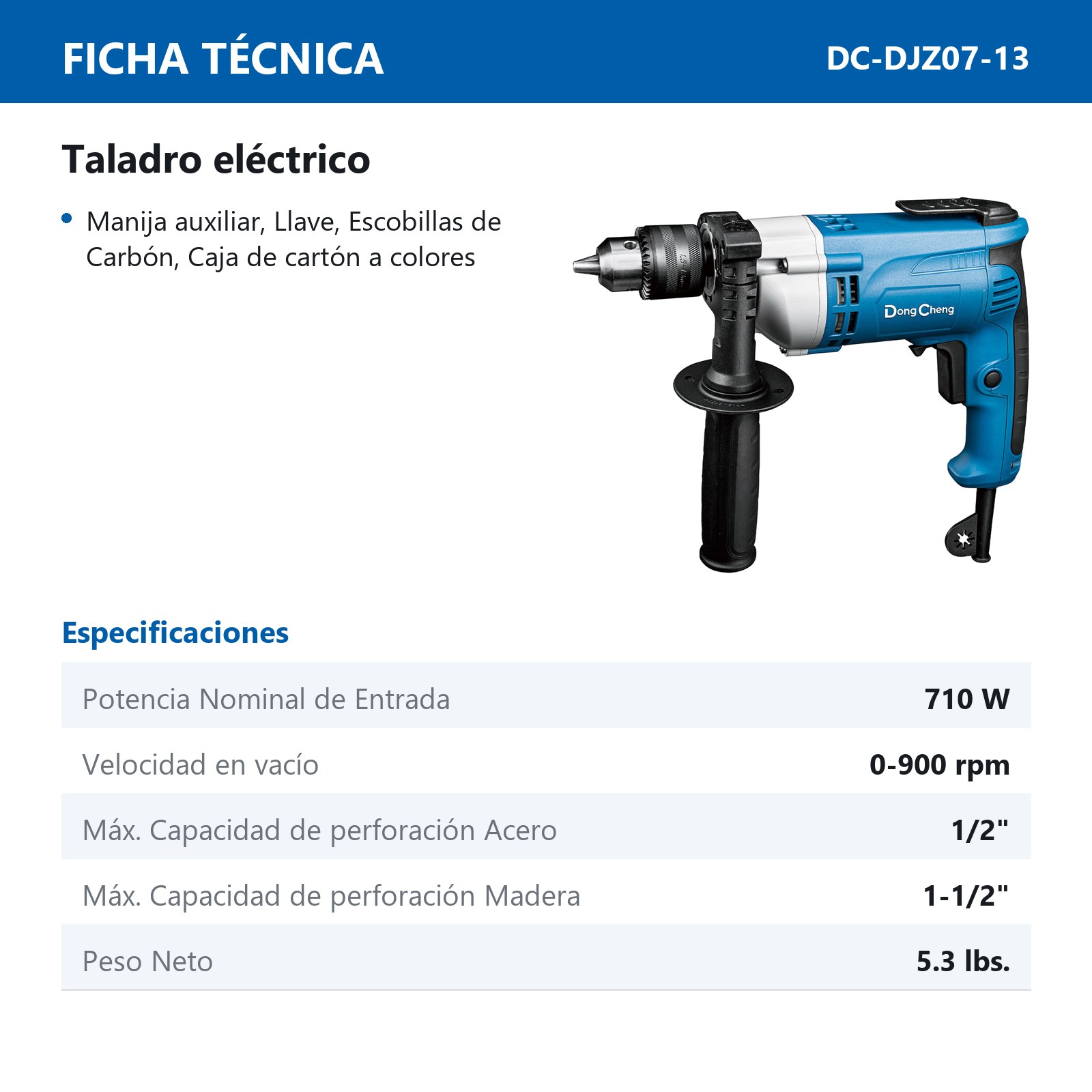 TALADRO 710 W 900 RPM - Imagen 2