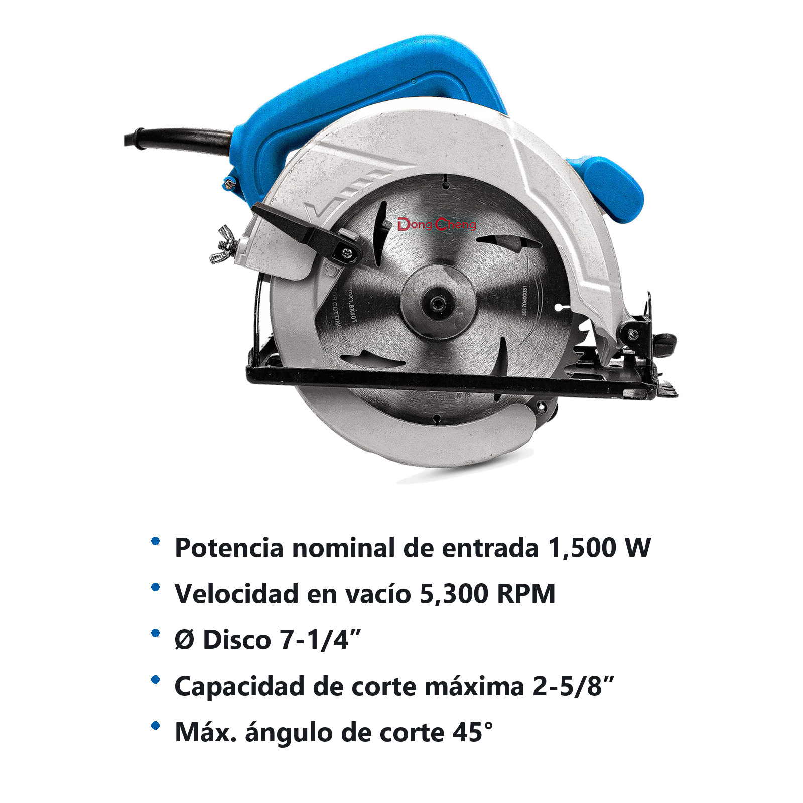 SIERRA CIRCULAR 1500 W 7" 5300 RPM - Imagen 2