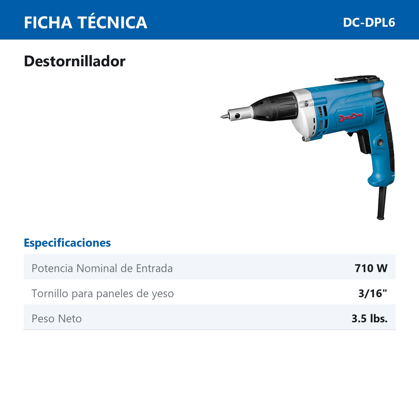 ATORNILLADOR 710W 4300 RPM - Imagen 2