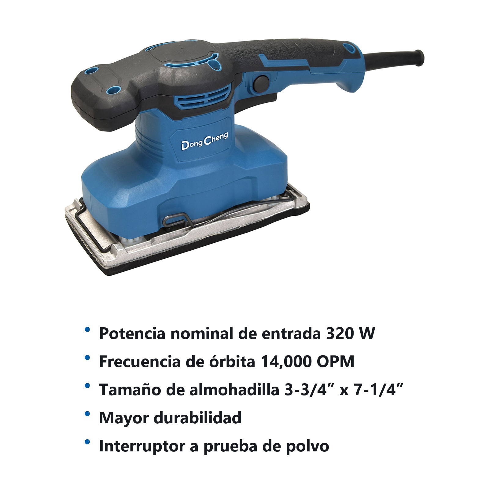 LIJADORA ORBITAL 320 W 14000 OPM 3-3/4" x 7-1/4" - Imagen 2