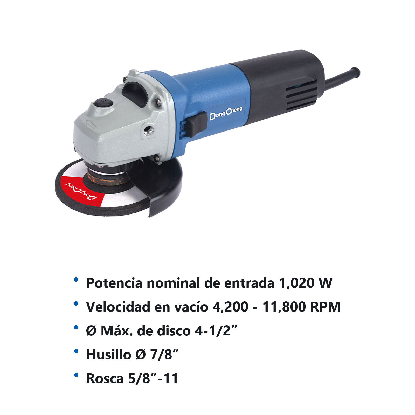 ESMERILADORA VAR. 1020 W 4-1/2" x 5/8"-11 4K, 6K, 9K,  11800 RPM - Imagen 2