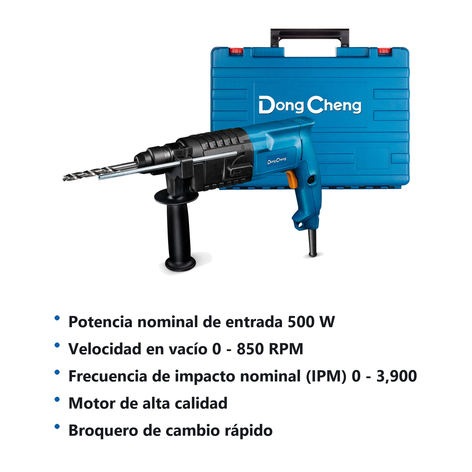 ROTOMARTILLO SDS PLUS 500 W 850 RPM 3900 IPM - Imagen 2