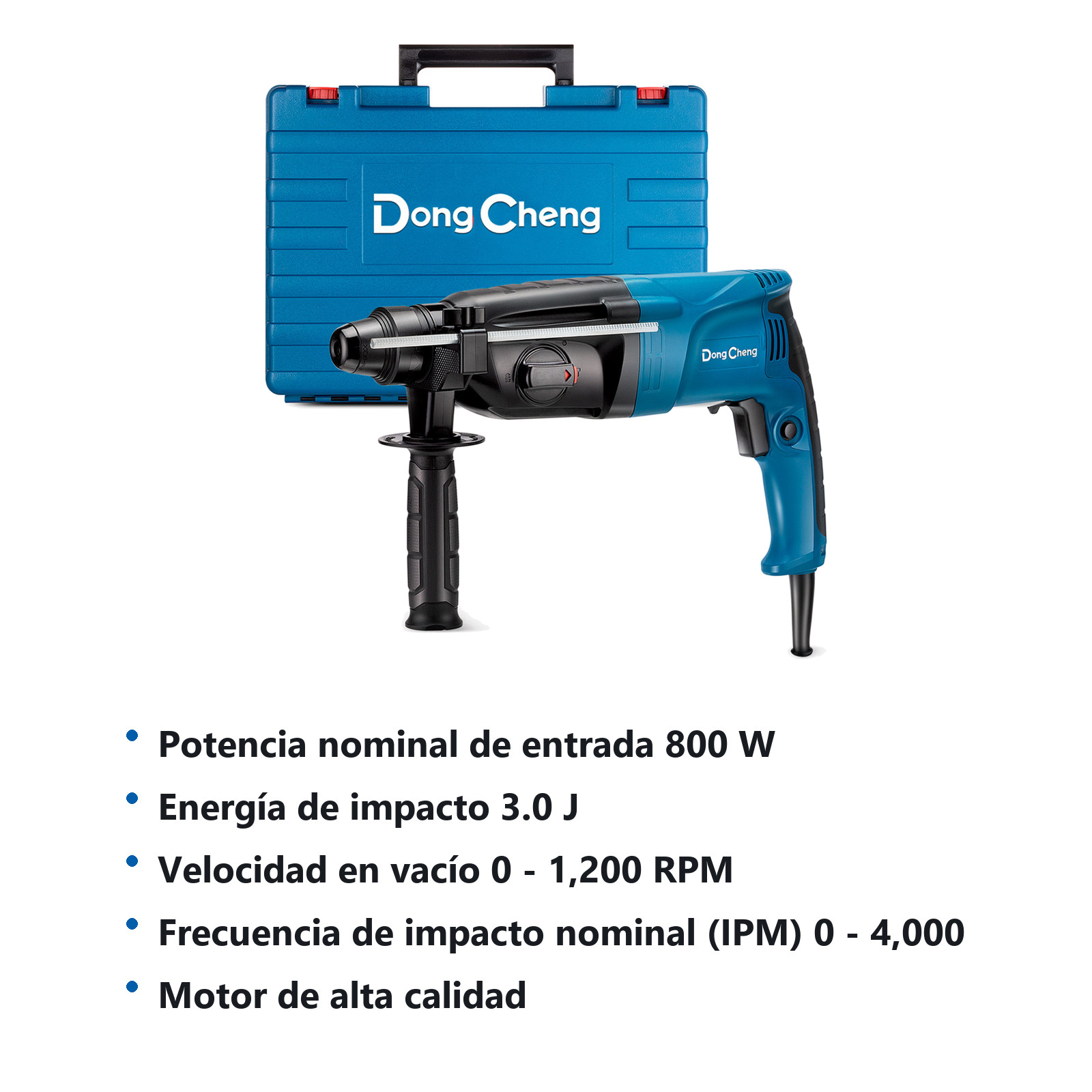 ROTOMARTILLO SDS PLUS 800 W 1200 RPM 4000 IPM - Imagen 2