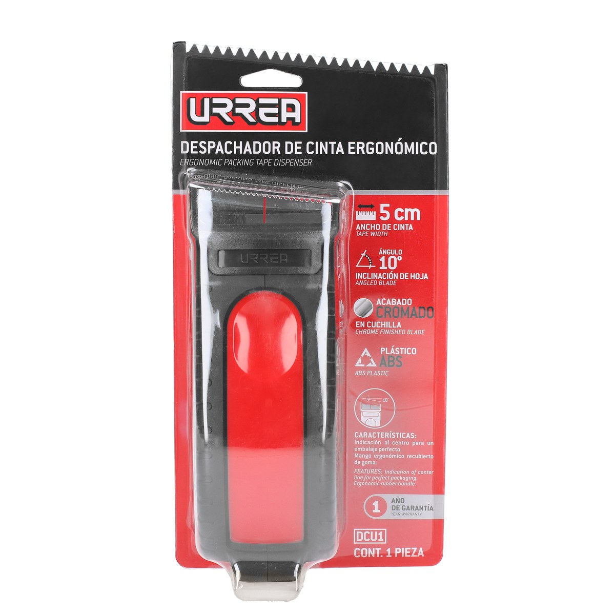 Despachador de cinta ergonómico 50 mm Urrea - Imagen 2