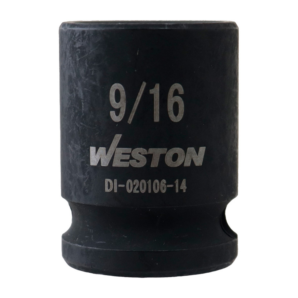 DADO DE IMPACTO CORTO CUADRO 3/8" 6 PUNTAS 9/16"