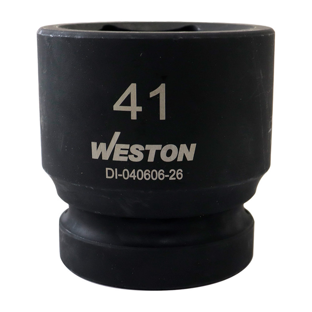DADO DE IMPACTO CORTO CUADRO 1" 6 PUNTAS 41 MM
