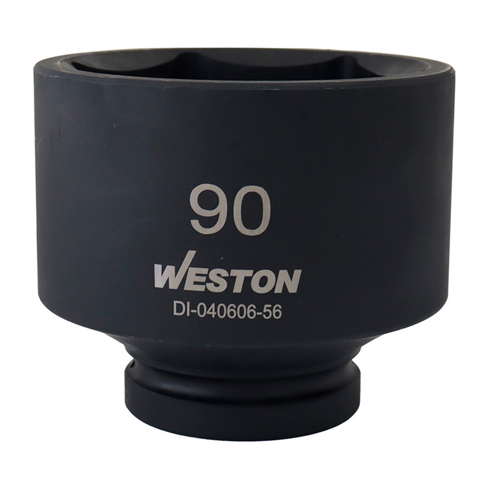 DADO DE IMPACTO CORTO CUADRO 1" 6 PUNTAS 90 MM