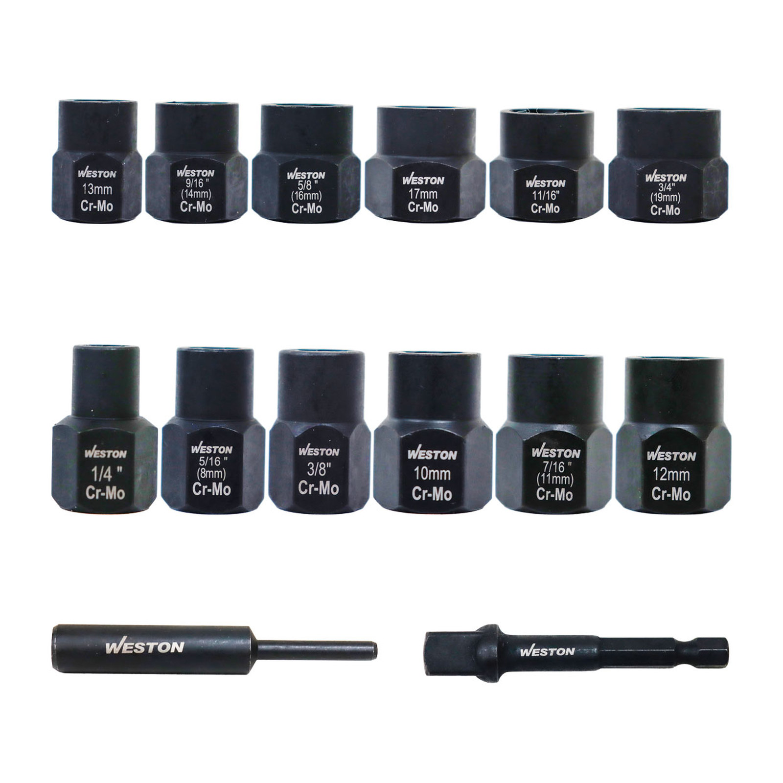 JGO. D/15 DADOS DE IMPACTO CUADRO 3/8" EXTRACTORES DE TORNILLOS Y TUERCAS - Imagen 2