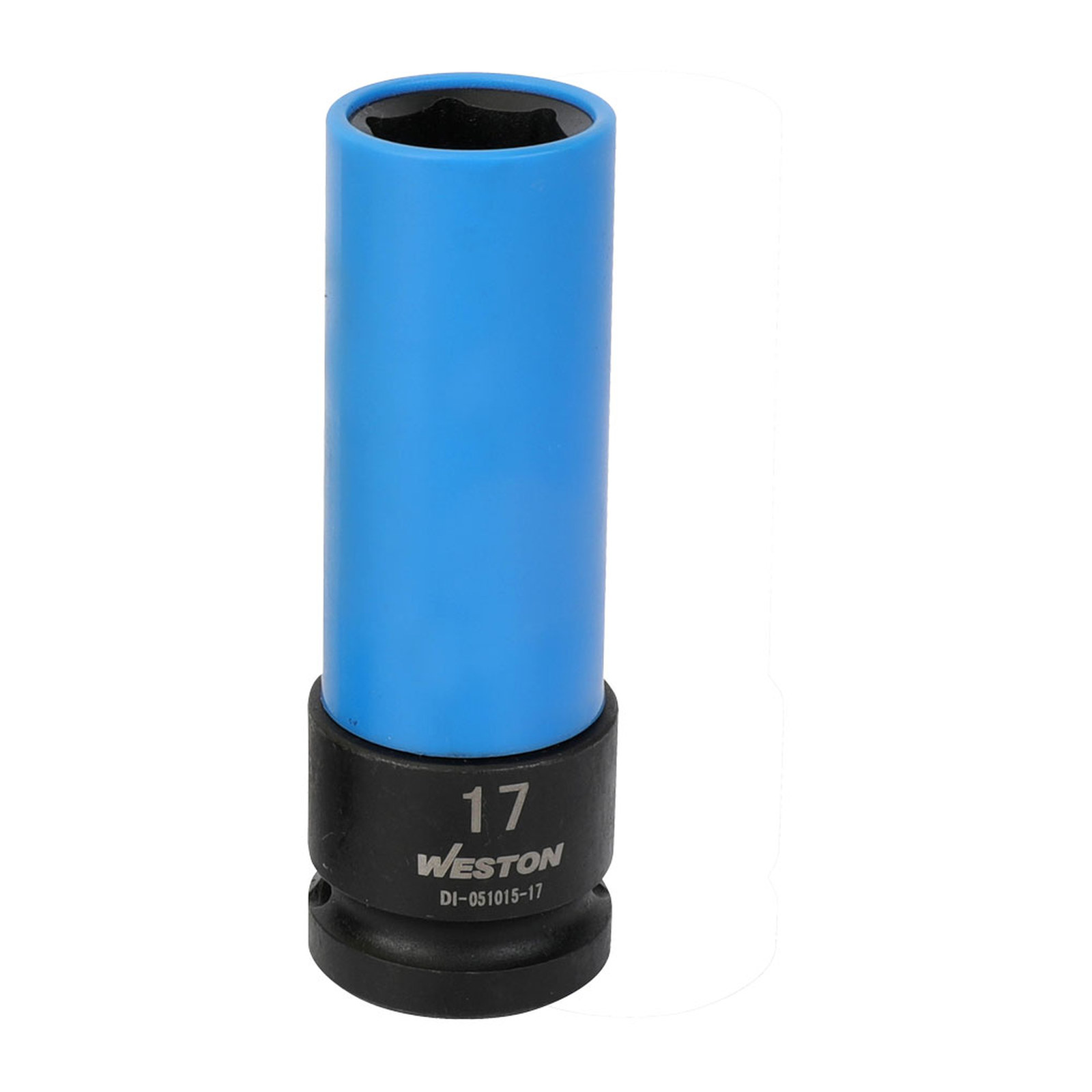 DADO DE IMPACTO LARGO CON PP CUADRO 1/2" 6 PUNTAS 17MM
