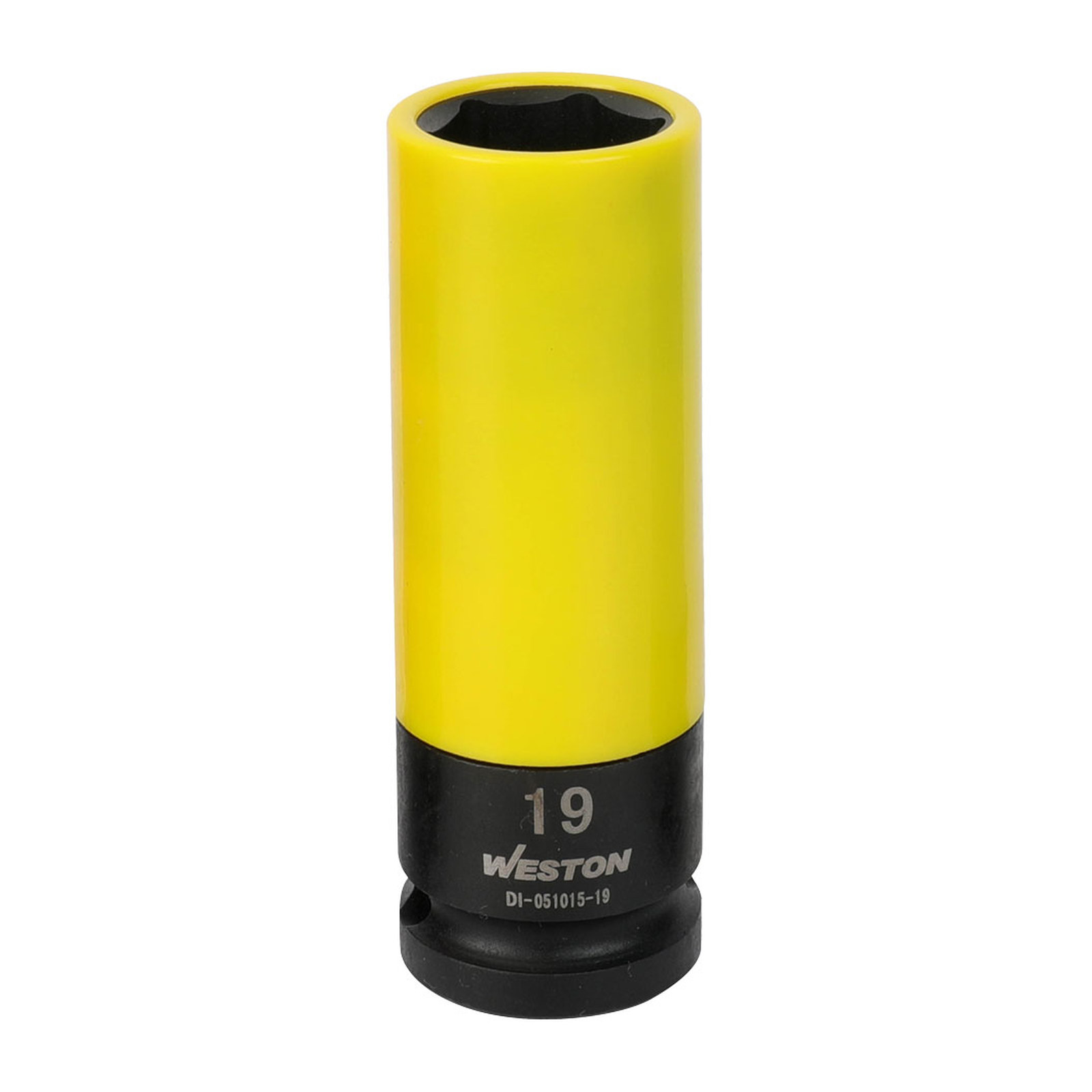 DADO DE IMPACTO LARGO CON PP CUADRO 1/2" 6 PUNTAS 19MM