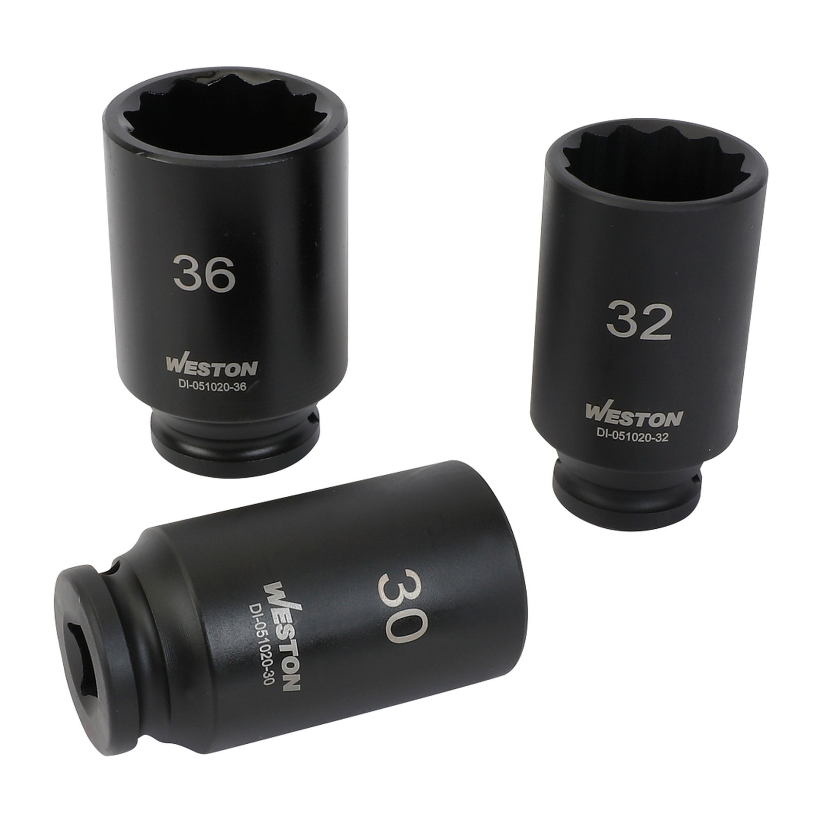 JGO. DE 4 DADOS DE IMPACTO LARGOS CUADRO 1/2" METRIC. PARA TUERCA DE EJE DE TRANSMISION - Imagen 3