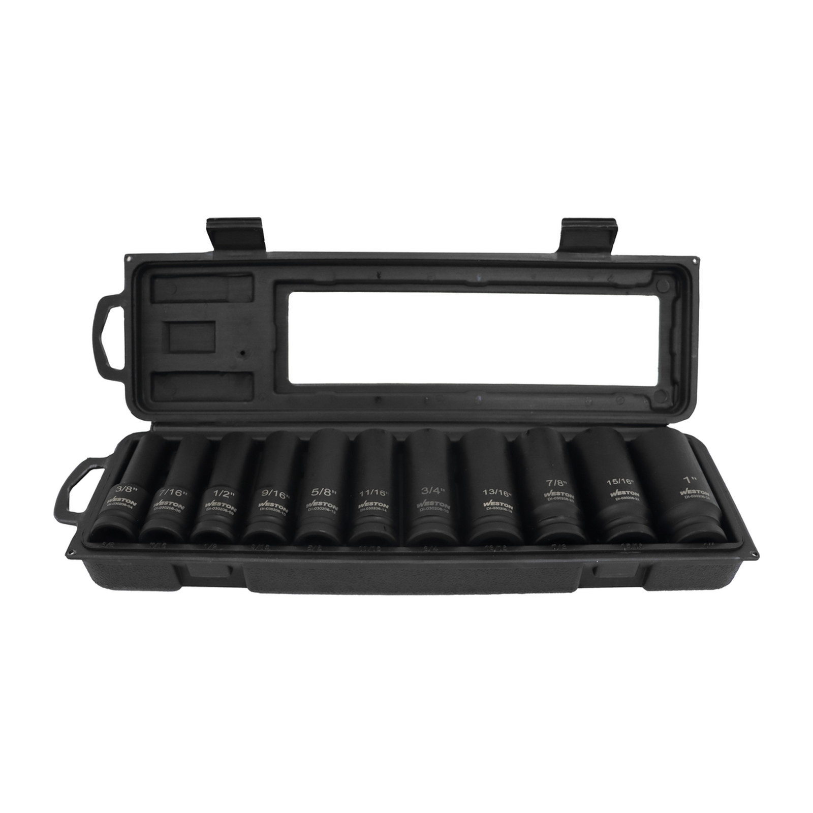 JGO. DE 11 DADOS DE IMPACTO LARGOS CUADRO 1/2" FRACC. - Imagen 2