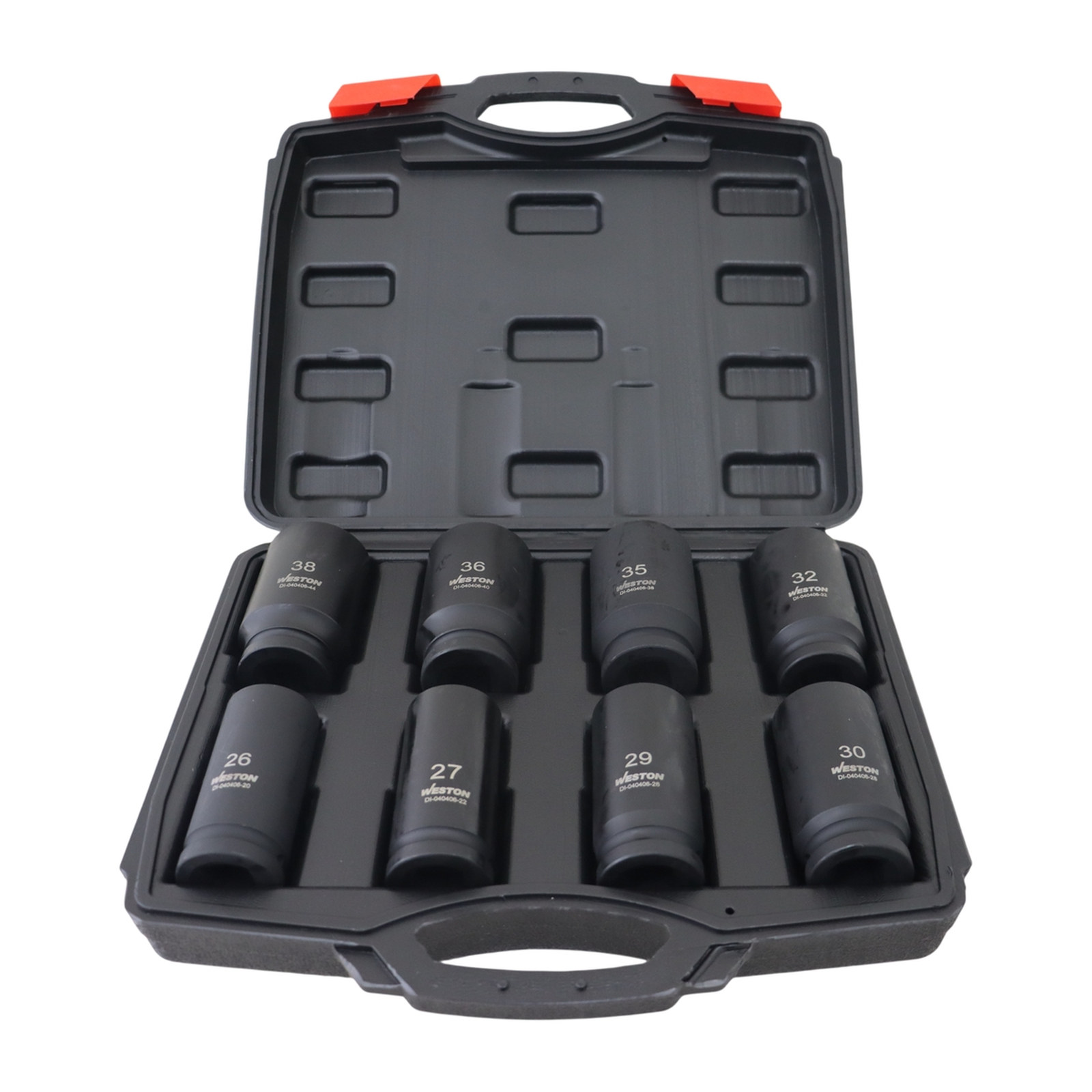 JGO. DE 8 DADOS DE IMPACTO LARGOS CUADRO 3/4" METRIC. - Imagen 2