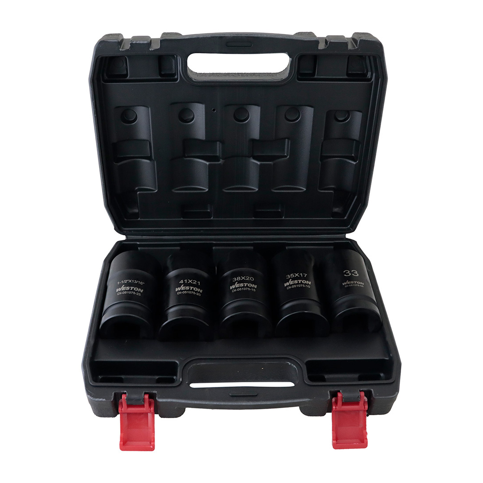 JGO. DE 5 DADOS DE IMPACTO PARA RUEDAS DE CAMION CUADRO 1" FRACC. Y METRIC. - Imagen 2