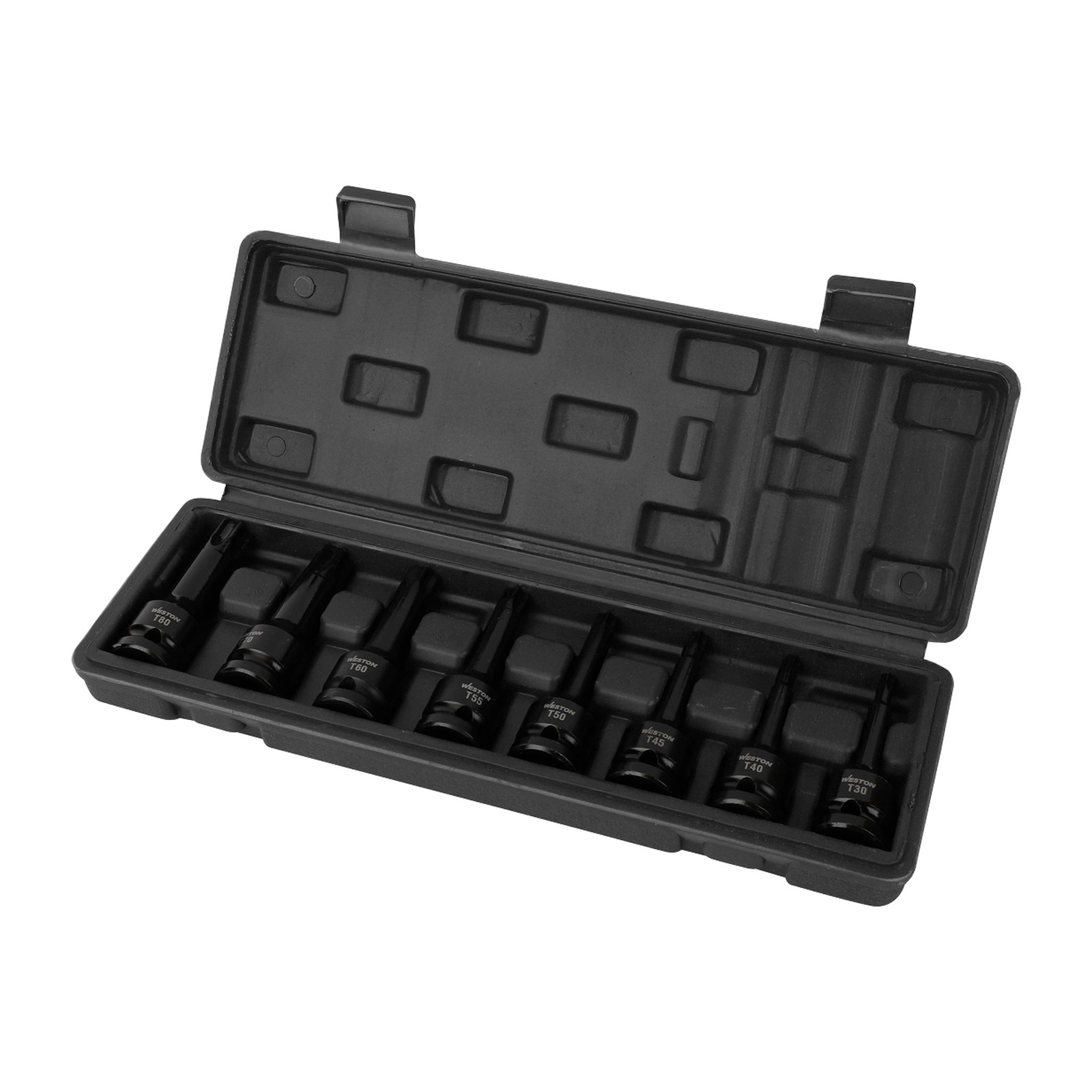 JGO. DE 8 DADOS DE IMPACTO CUADRO 1/2" PUNTA TORX