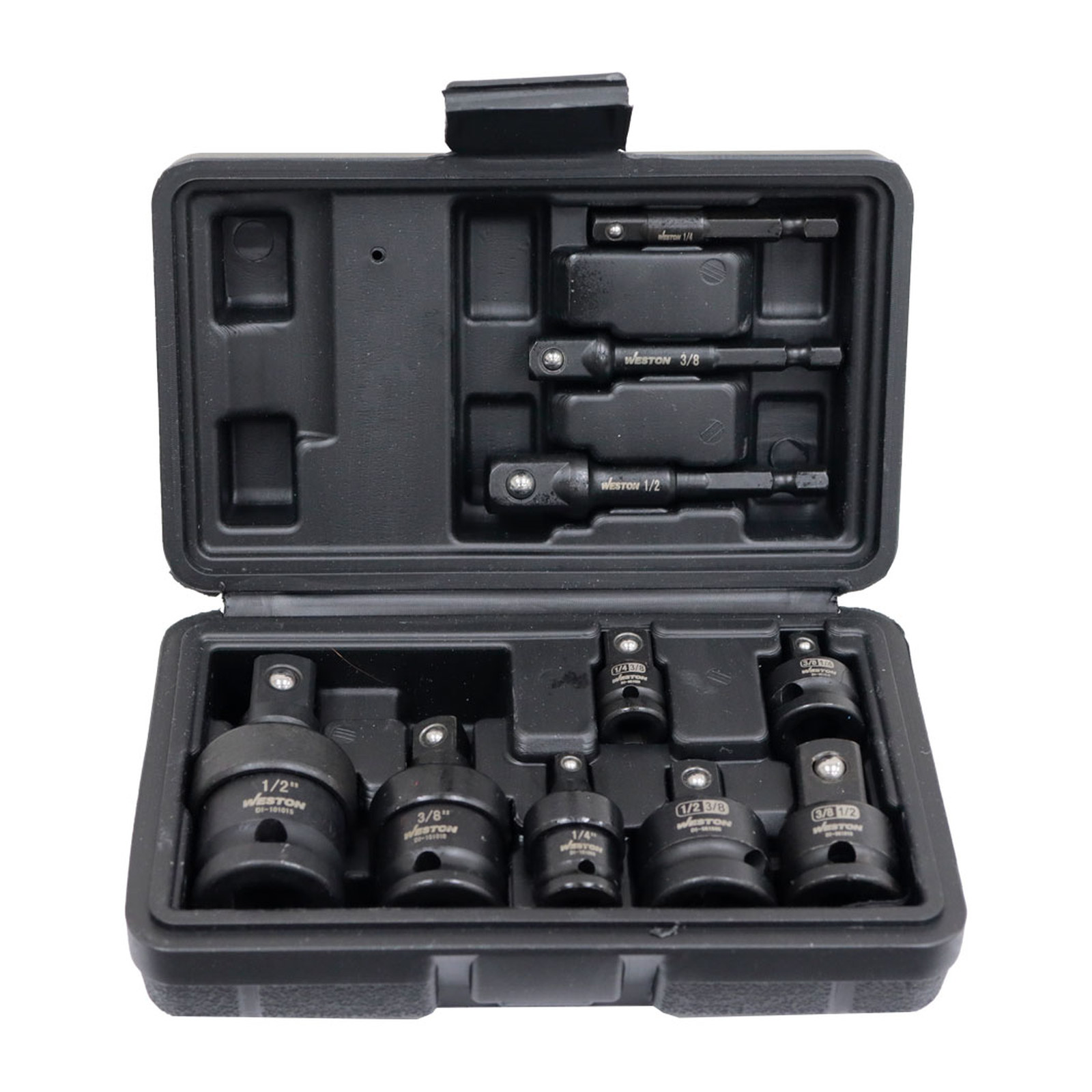 JGO. DE 10 ACCESORIOS PARA DADOS DE IMPACTO CUADRO 1/4" 3/8" Y 1/2" - Imagen 2