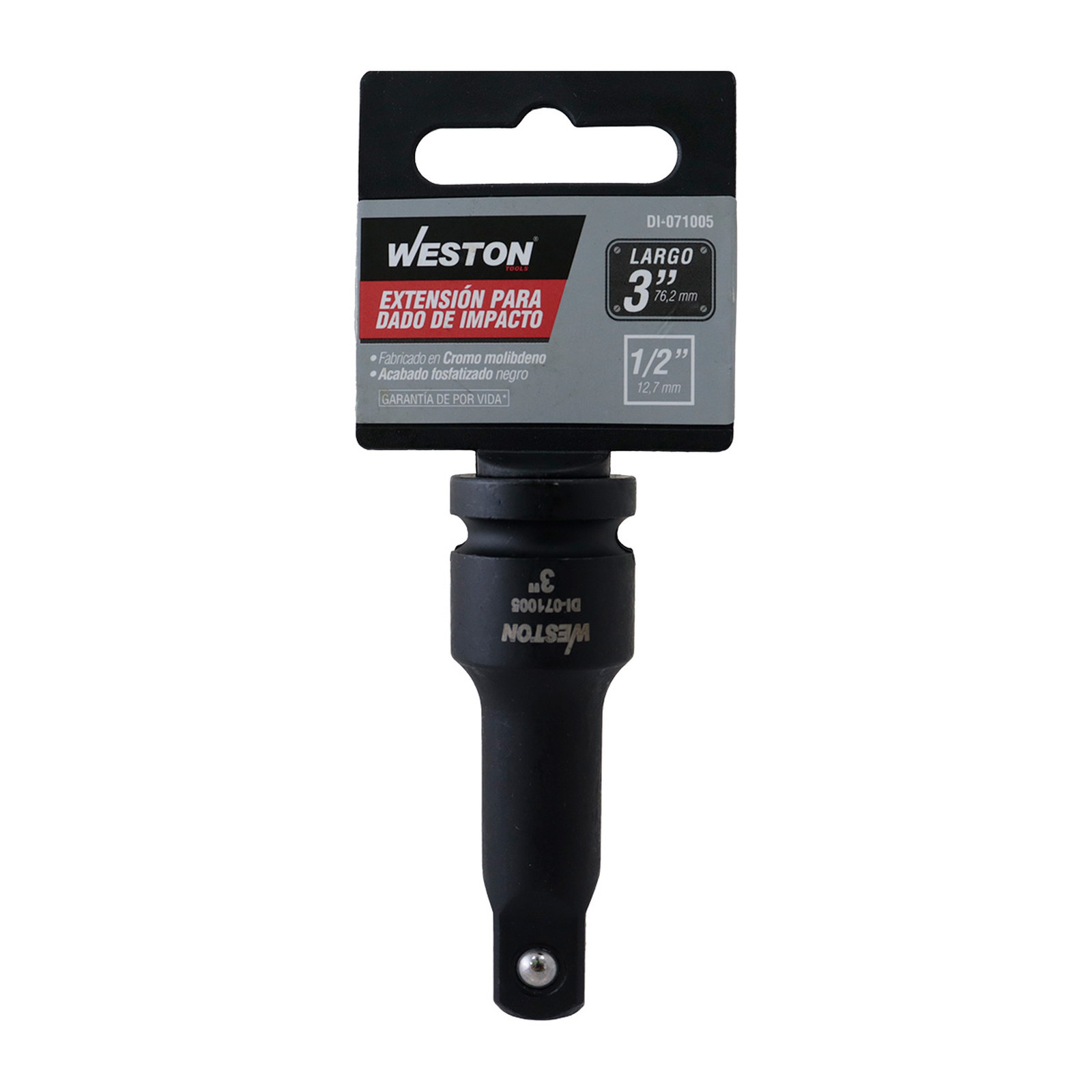 EXTENSION P/DADO DE IMPACTO CUADRO 1/2" LARGO 3" - Imagen 3