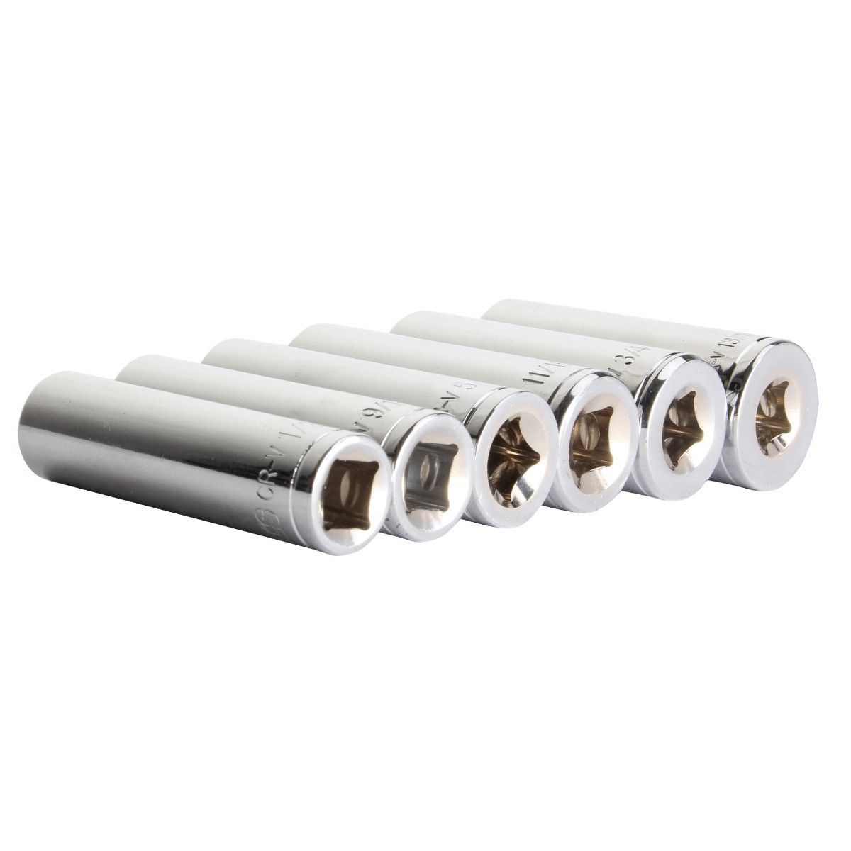 MIKELS DL-5038 Dado largo 3/8” Estándar 1/2” 6 puntas