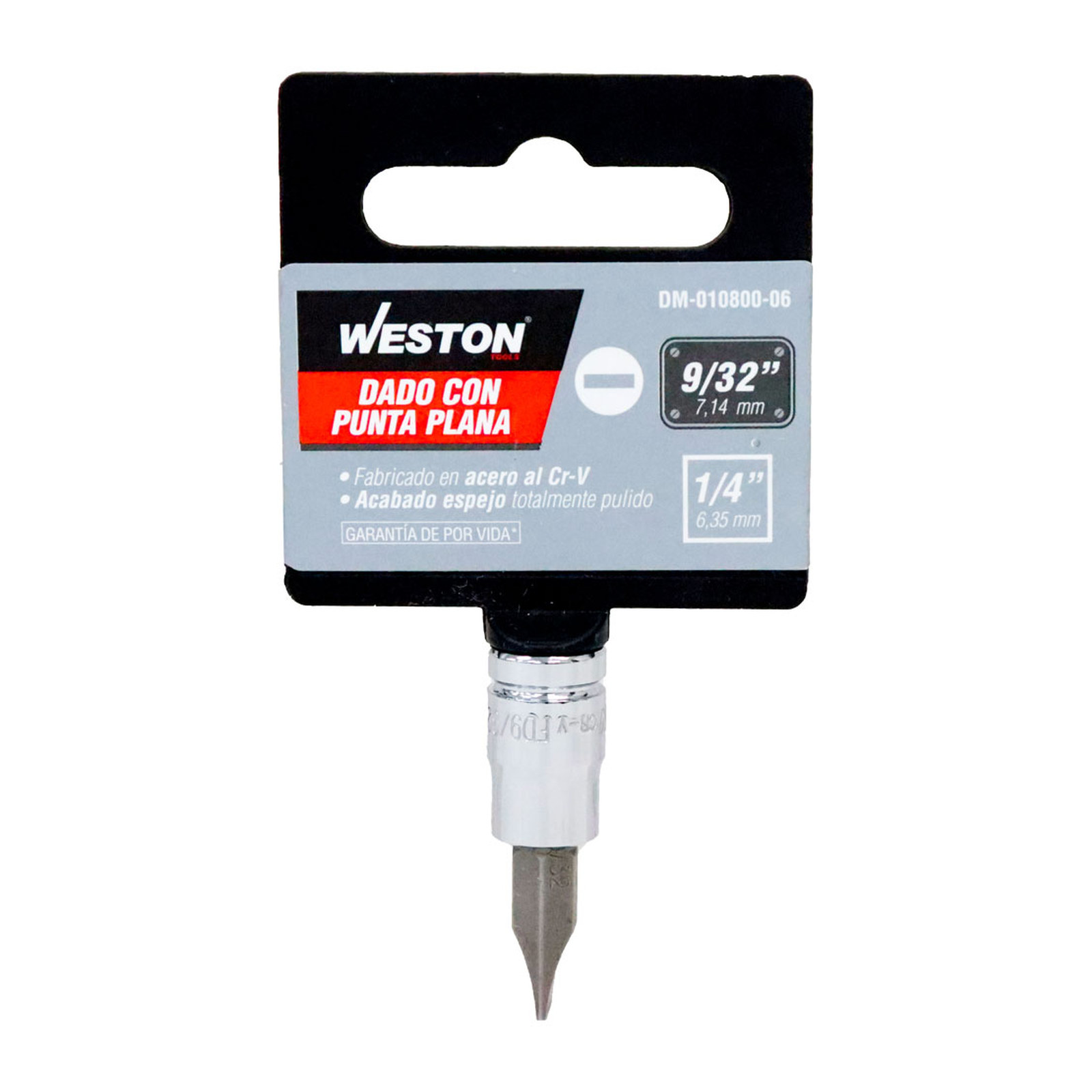 DADO CUADRO 1/4" CON PUNTA PLANA 9/32" - Imagen 4
