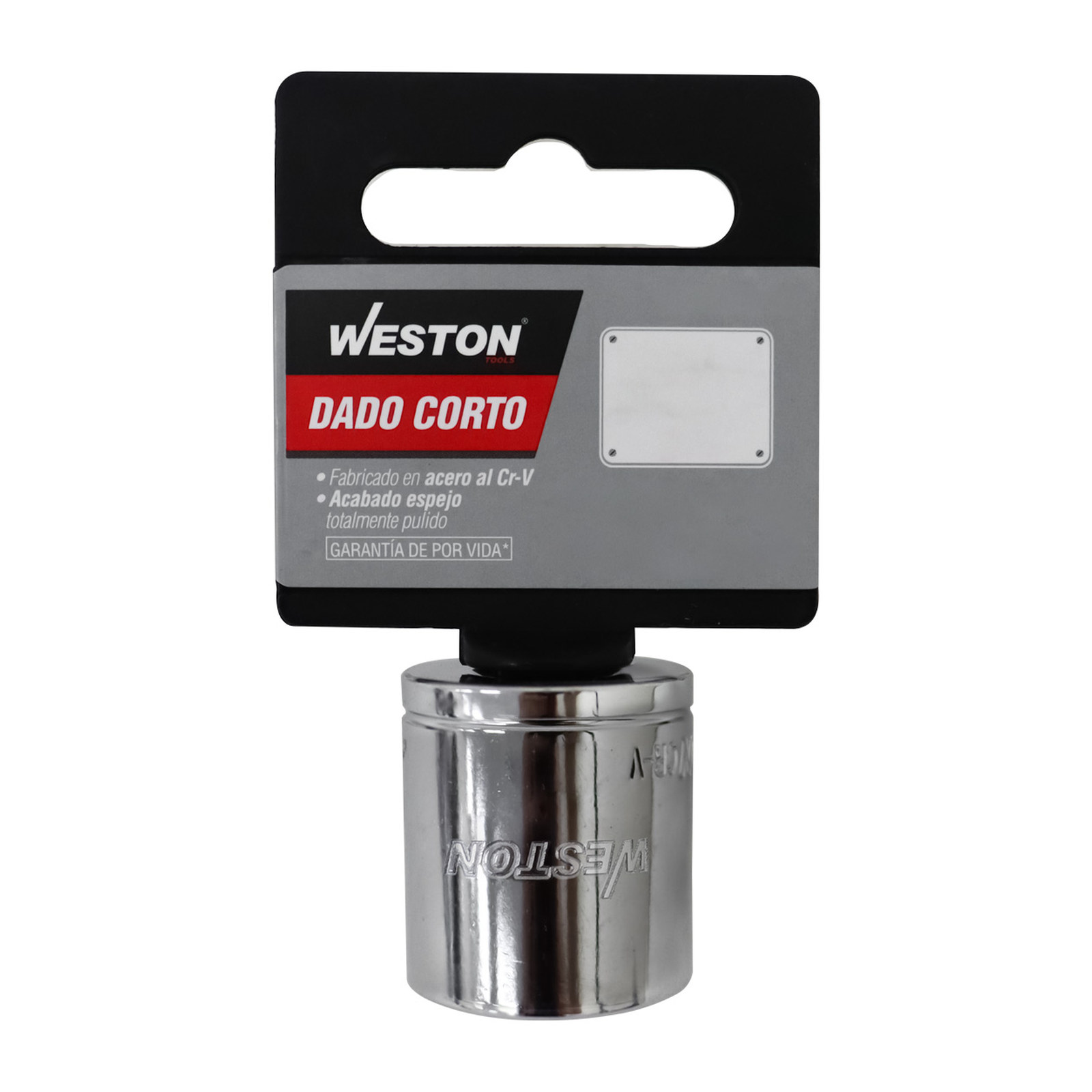 Dado Corto Cuadro 3/8" 6 Puntas 14 mm Weston