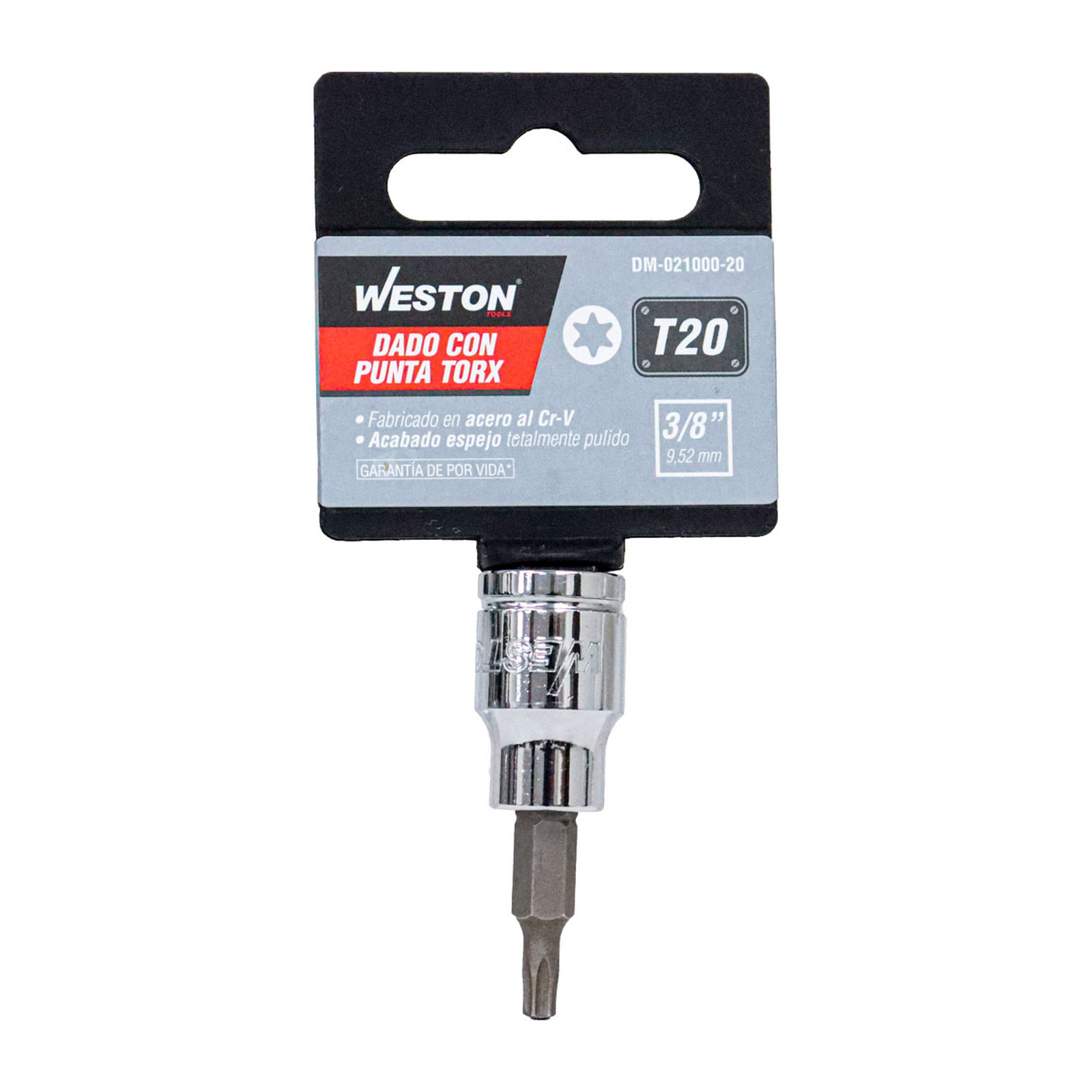 DADO CUADRO 3/8" CON PUNTA TORX, T20 - Imagen 4
