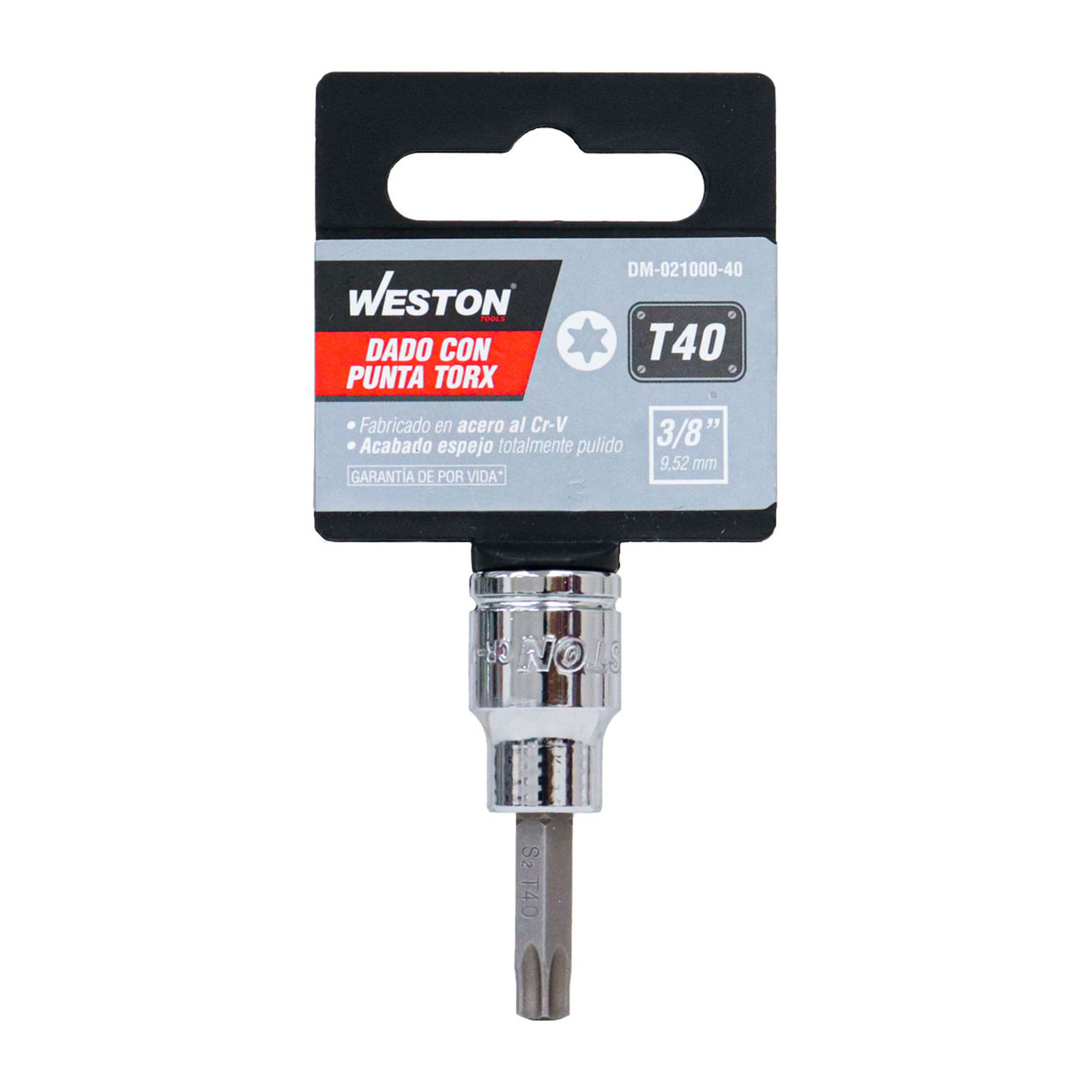 DADO CUADRO 3/8" CON PUNTA TORX, T40 - Imagen 4