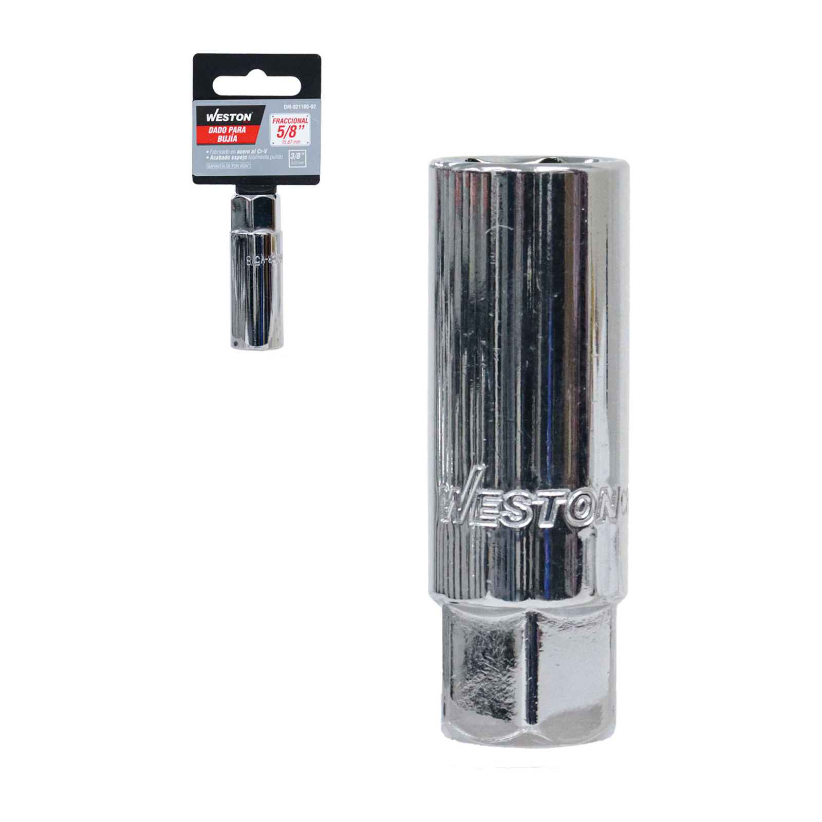 Dado Cuadro 3/8" para Bujía 5/8" Weston