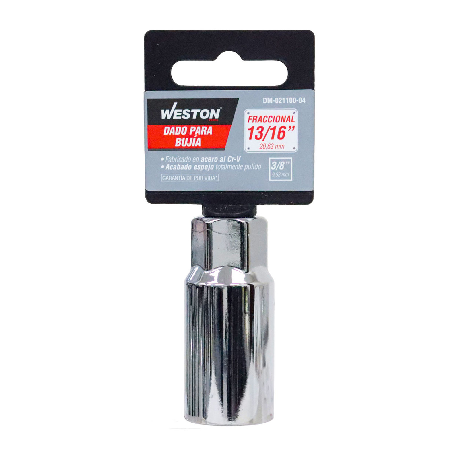 DADO CUADRO 3/8" PARA BUJIA 13/16" - Imagen 4