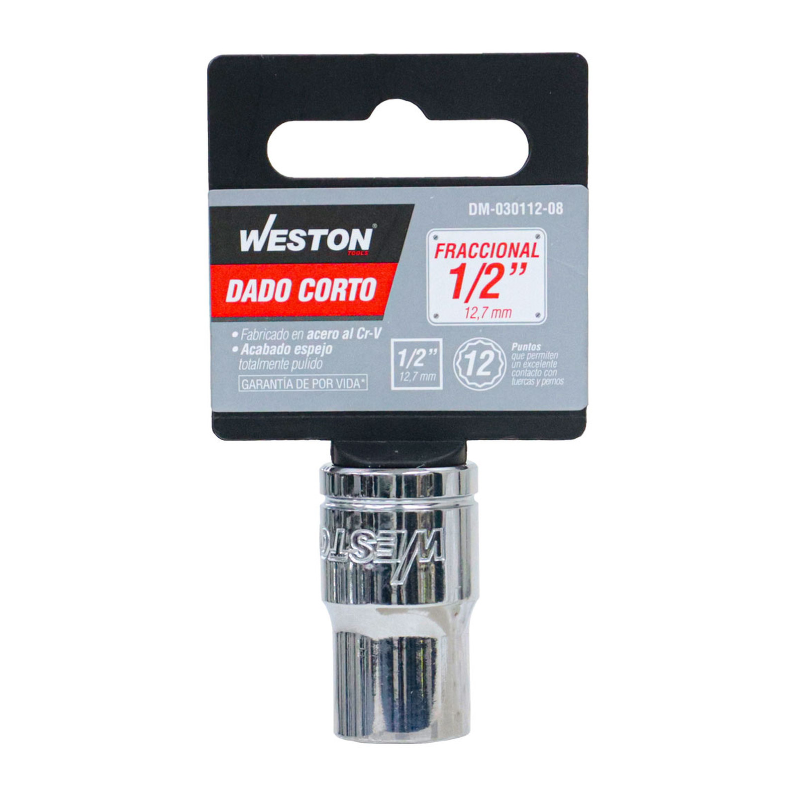 DADO CORTO CUADRO 1/2" 12 PUNTAS, 1/2" - Imagen 4