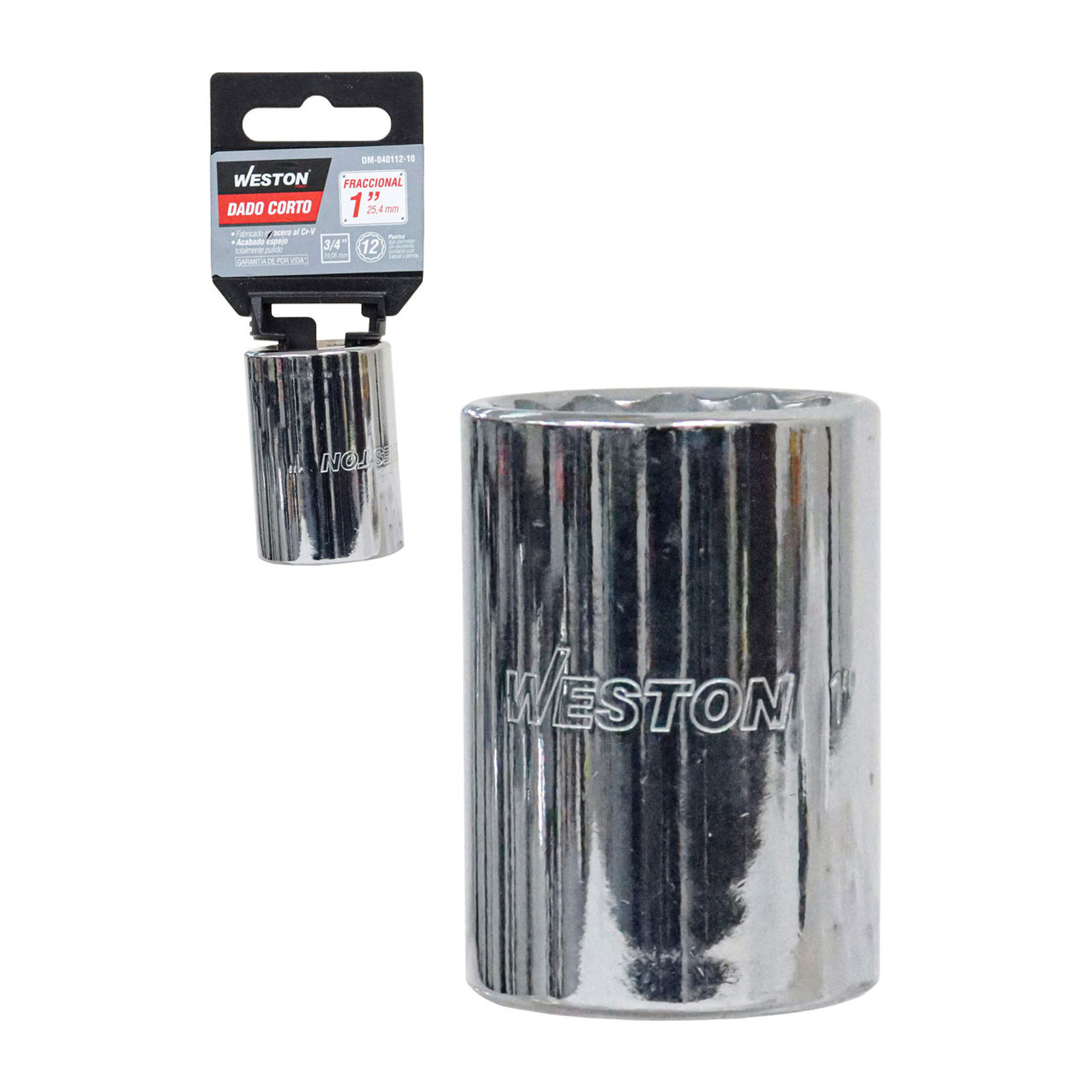 Dado Corto Weston Cuadro 3/4" 12 Puntas 1"
