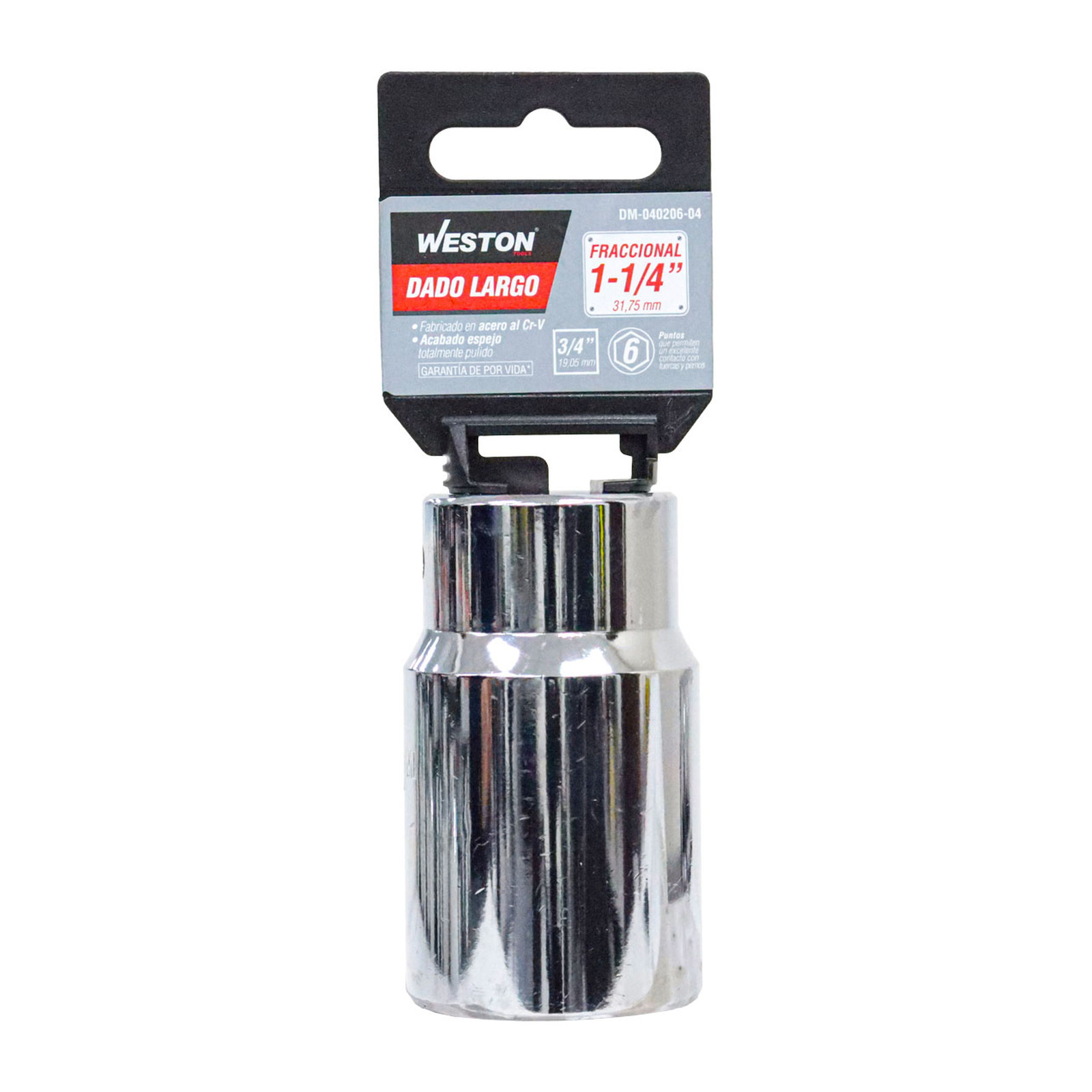 DADO LARGO CUADRO 3/4" 6 PUNTAS, 1-1/4" - Imagen 4