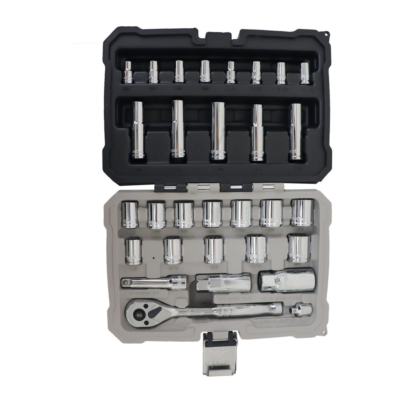 JGO. D/30 DADOS CUADRO 1/4" Y 3/8" FRACC. Y METRIC. P/MECANICO - Imagen 3