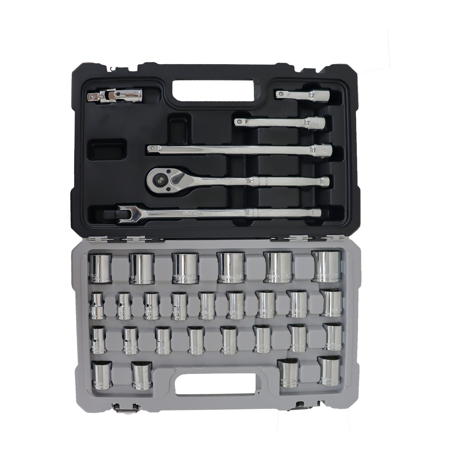 JGO. D/33 DADOS CUADRO 1/2" FRACC. Y METRIC. P/MECANICO - Imagen 3