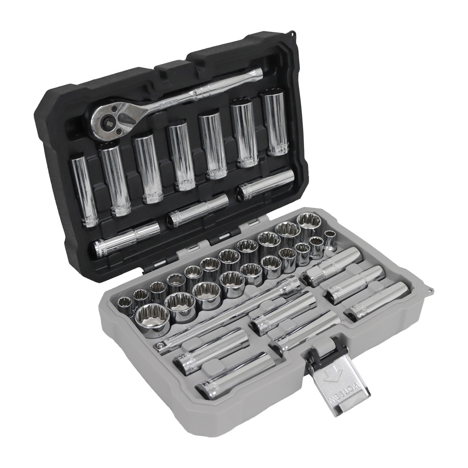 JGO. D/40 DADOS CUADRO 3/8" FRACC. Y METRIC. P/MECANICO - Imagen 2
