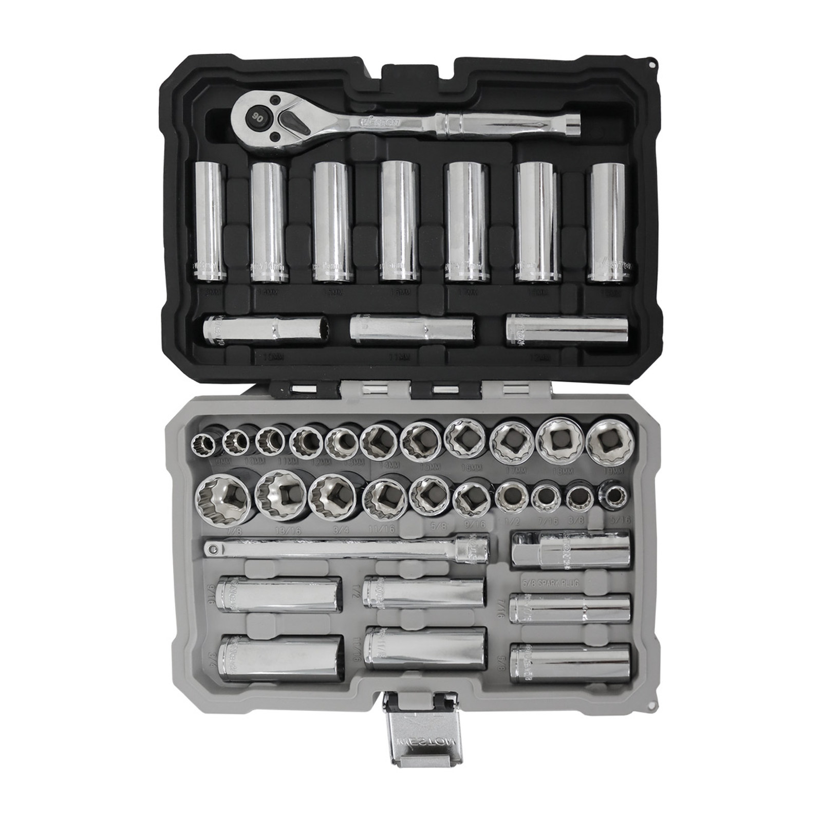 JGO. D/40 DADOS CUADRO 3/8" FRACC. Y METRIC. P/MECANICO - Imagen 3