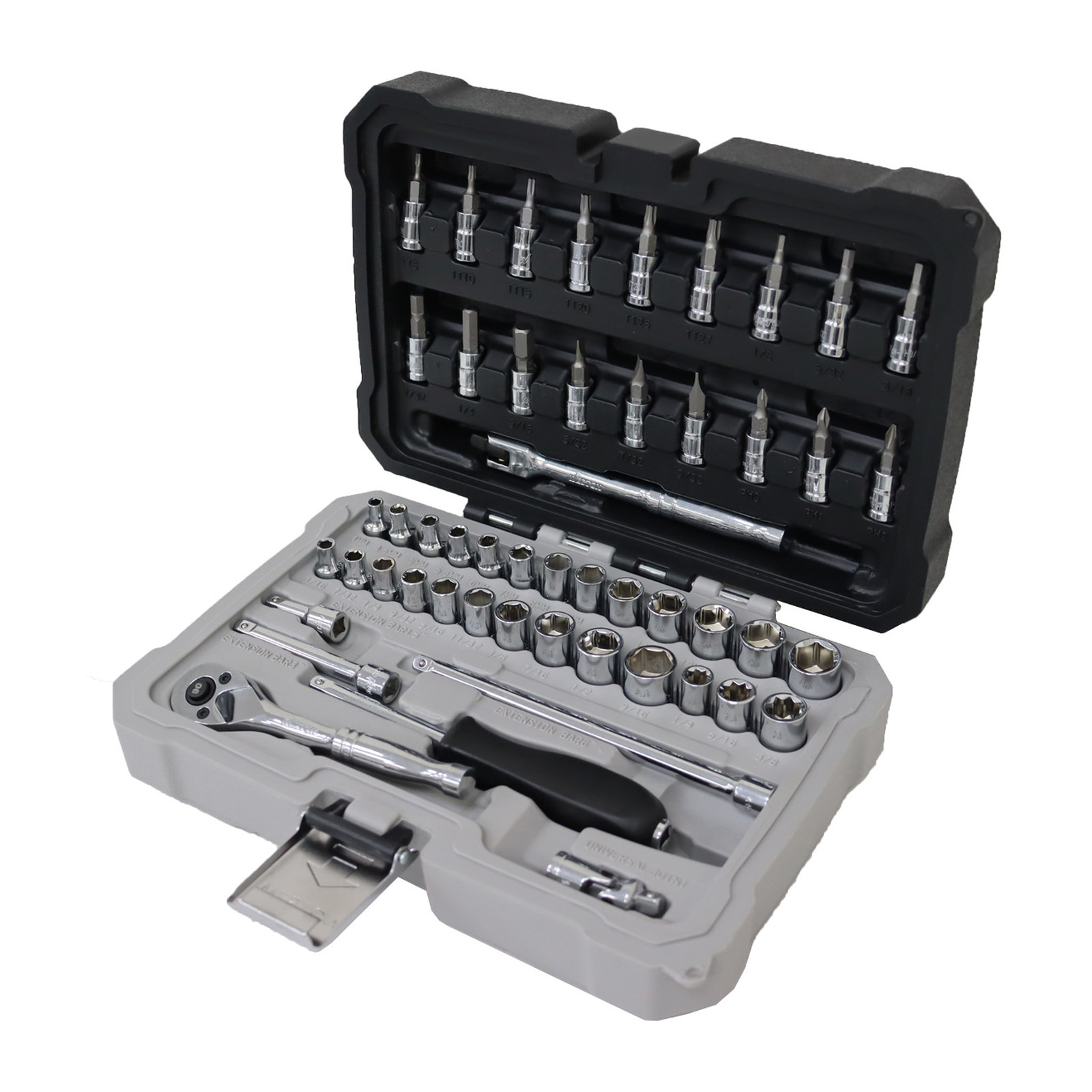 JGO. D/51 DADOS CUADRO 1/4" FRACC. Y METRIC. P/MECANICO - Imagen 2