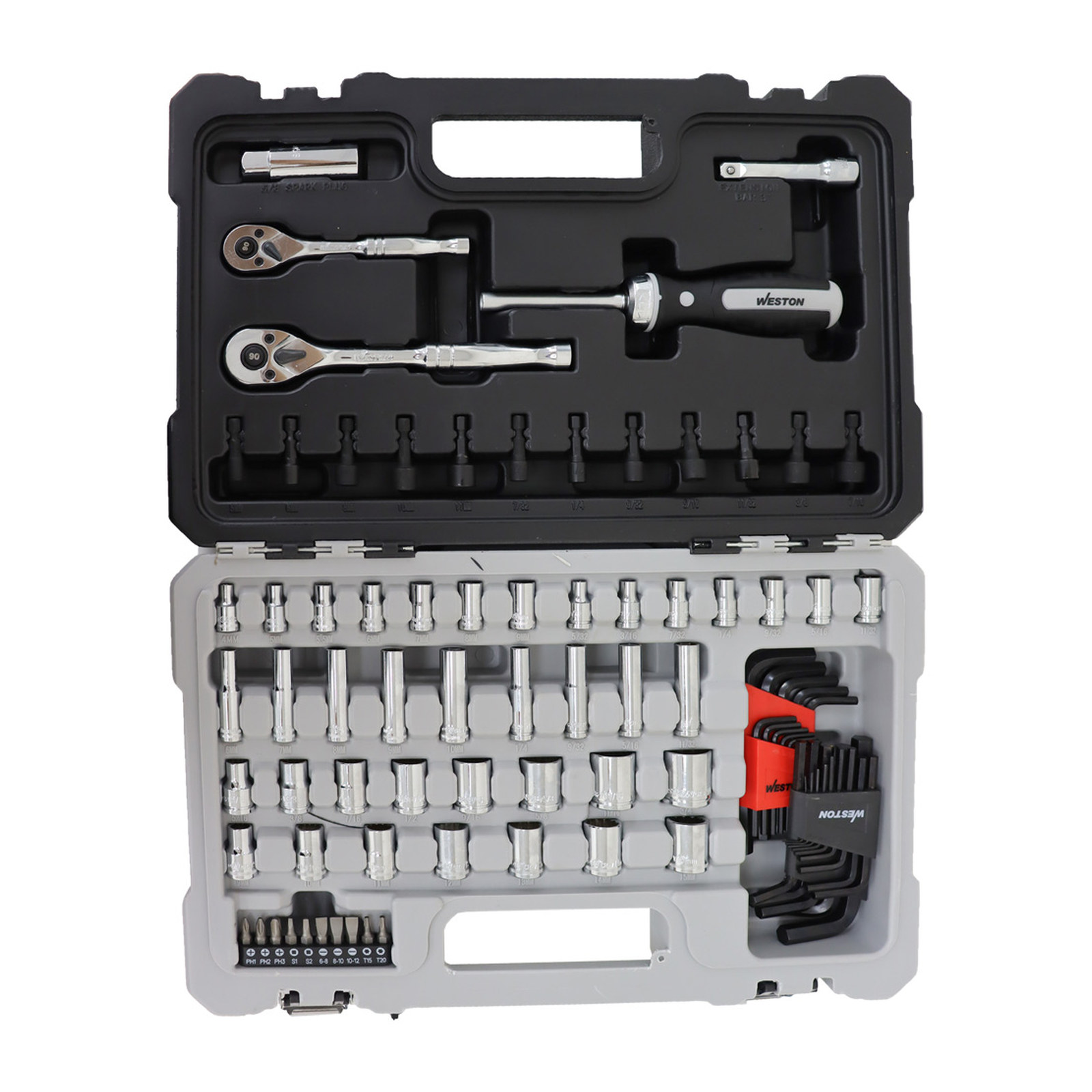 JGO. D/93 HERRAMIENTAS CUADRO 1/4" Y 3/8" FRACC. Y METRIC. P/MECANICO - Imagen 3