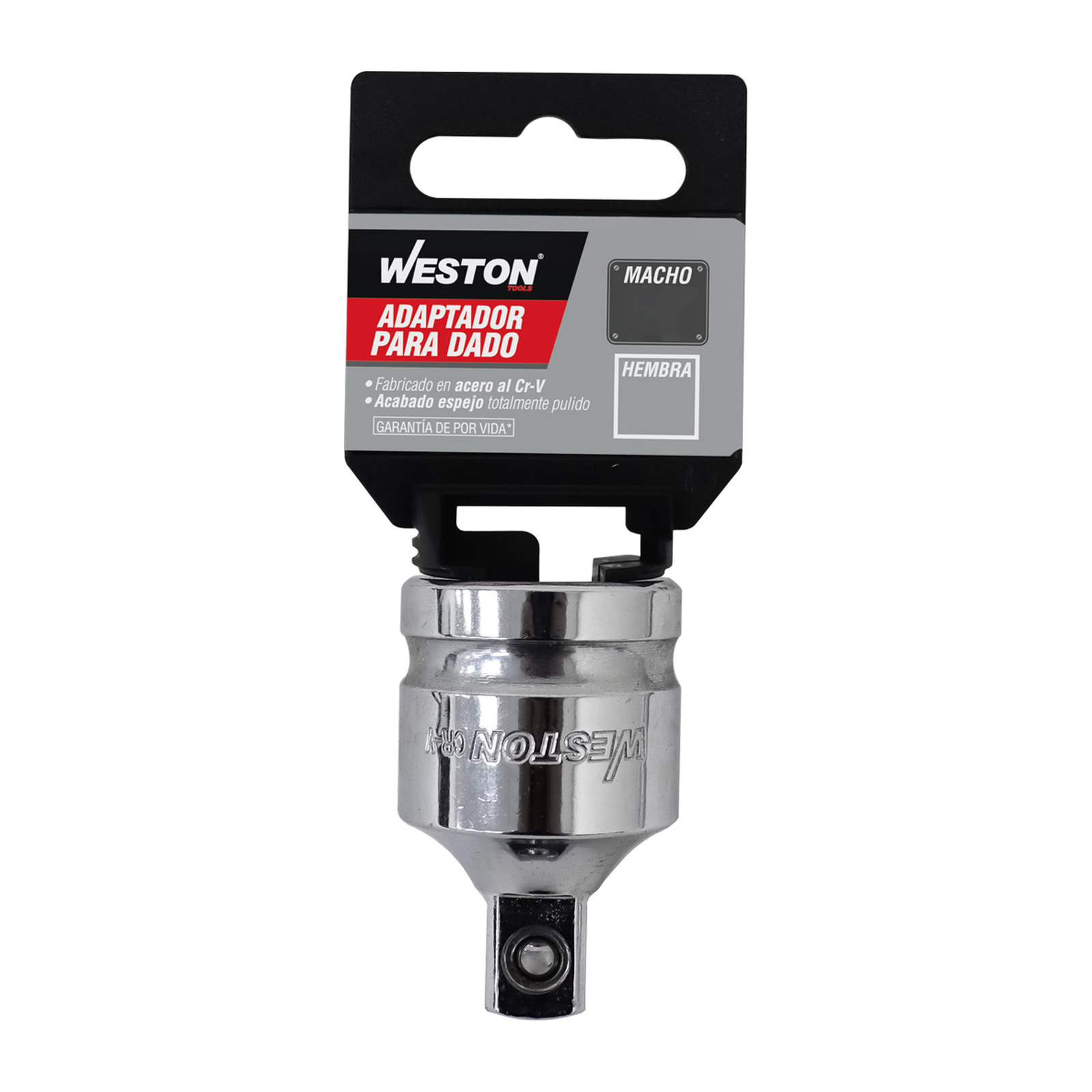 Adaptador para Dado Cuadro 3/8" Hembra a 1/4" Macho Weston