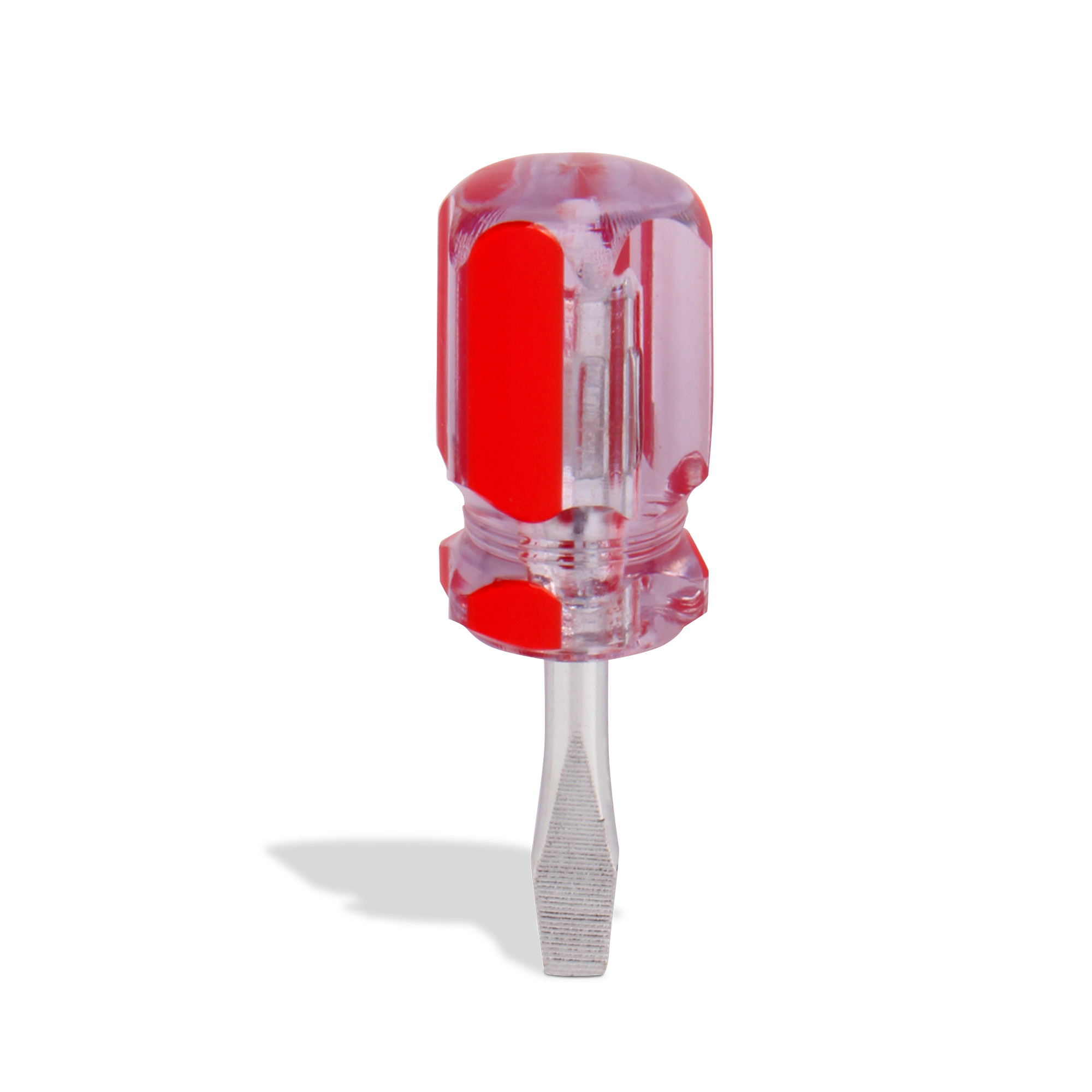 TAMER DP-14112 Desarmador plano 1/4" x 1-1/2", barra acero cromado, mango PVC