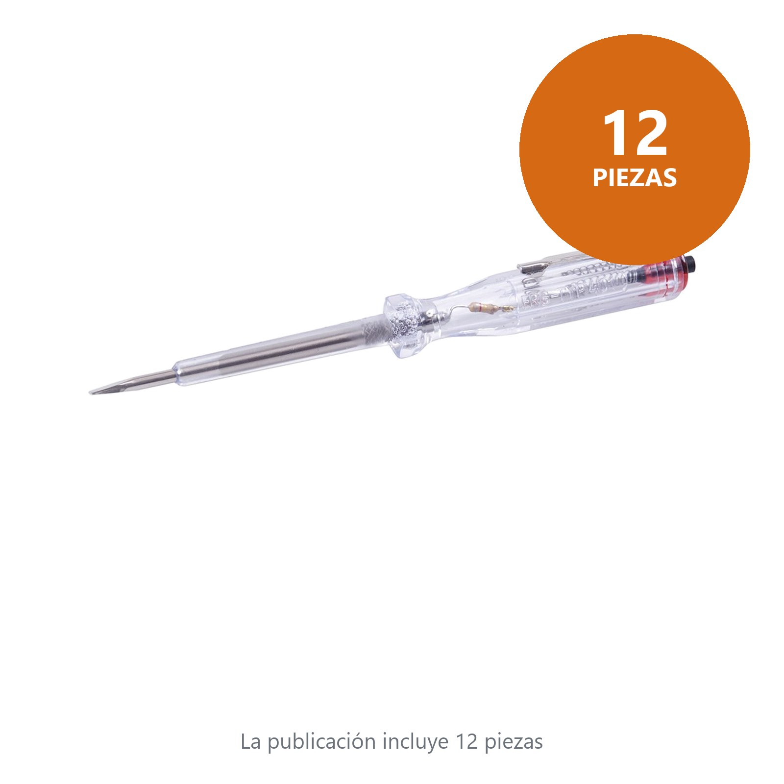 Probador de voltaje de corriente alterna 100 V- 500 V, 14 cm, 60 Hz Surtek - Imagen 3