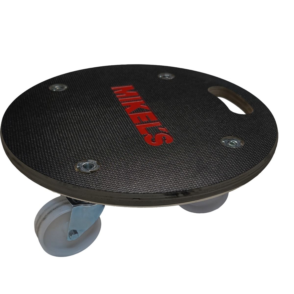 MIKELS DRM-250 Dolly redondo con plataforma de madera (250 kgs)