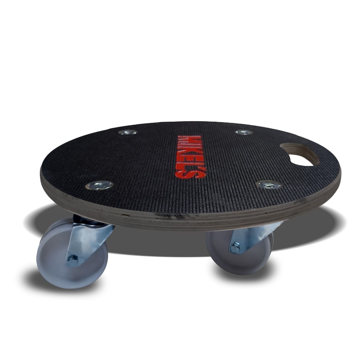 MIKELS DRM-250 Dolly redondo con plataforma de madera (250 kgs) - Imagen 2