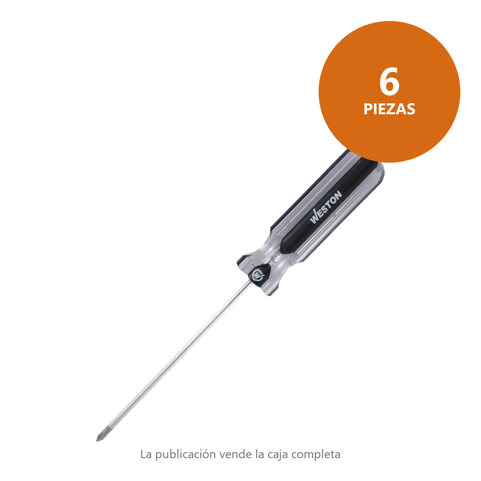 DESARMADOR PHILLIPS 1/8 X 4" MANGO PVC ASME-B107.600 (CAJA C/6 PZAS - PRECIO X PIEZA) - Imagen 2