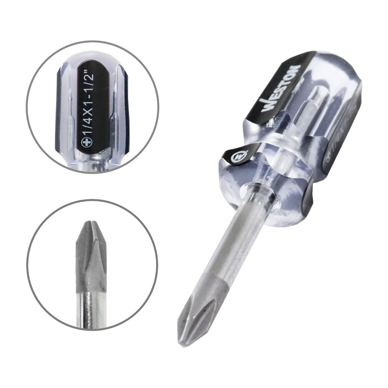 DESARMADOR T/TROMPO PHILLIPS 1/4 X 1-1/2" MANGO PVC ASME-B107.600 (CAJA C/6 PZAS - PRECIO X PIEZA) - Imagen 2
