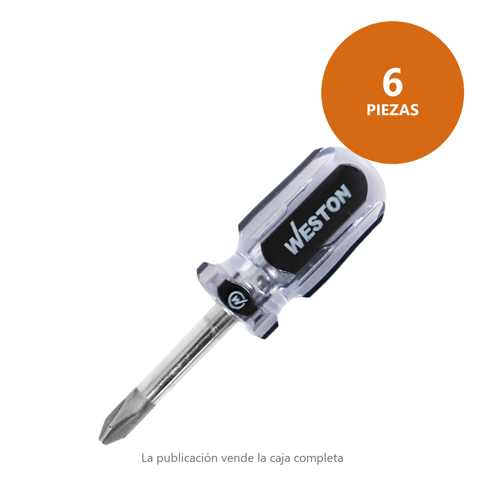 DESARMADOR T/TROMPO PHILLIPS 1/4 X 1-1/2" MANGO PVC ASME-B107.600 (CAJA C/6 PZAS - PRECIO X PIEZA) - Imagen 4