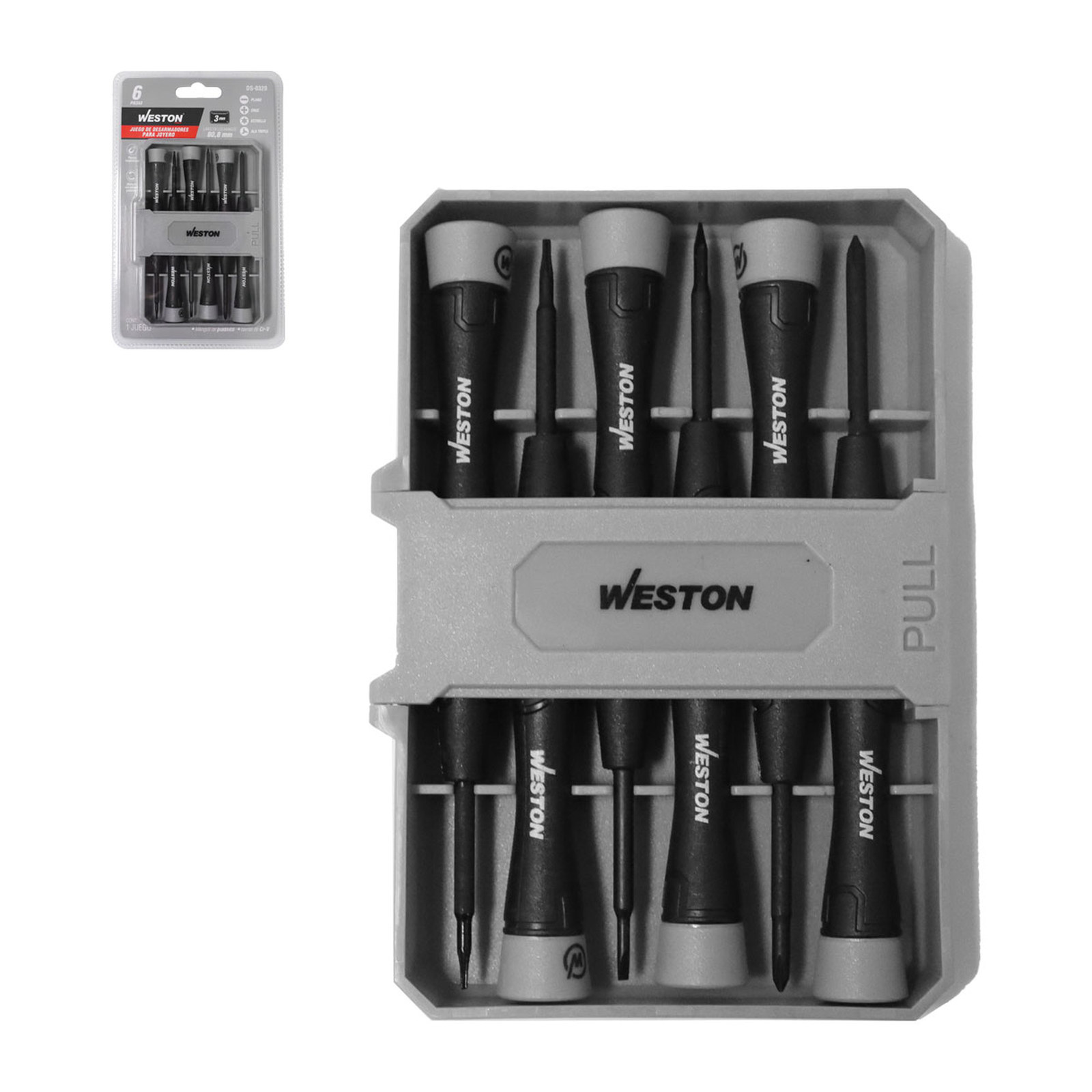 Juego con 6 Desarmadores de Joyero Weston